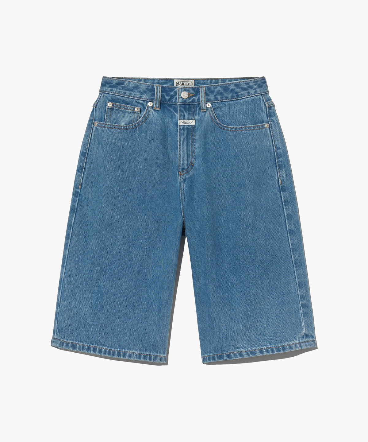 Marithe & Francois Girbaud - Long Bermuda Denim Pants (Light Blue) product image 6 | TRAB K-Fashion Australia