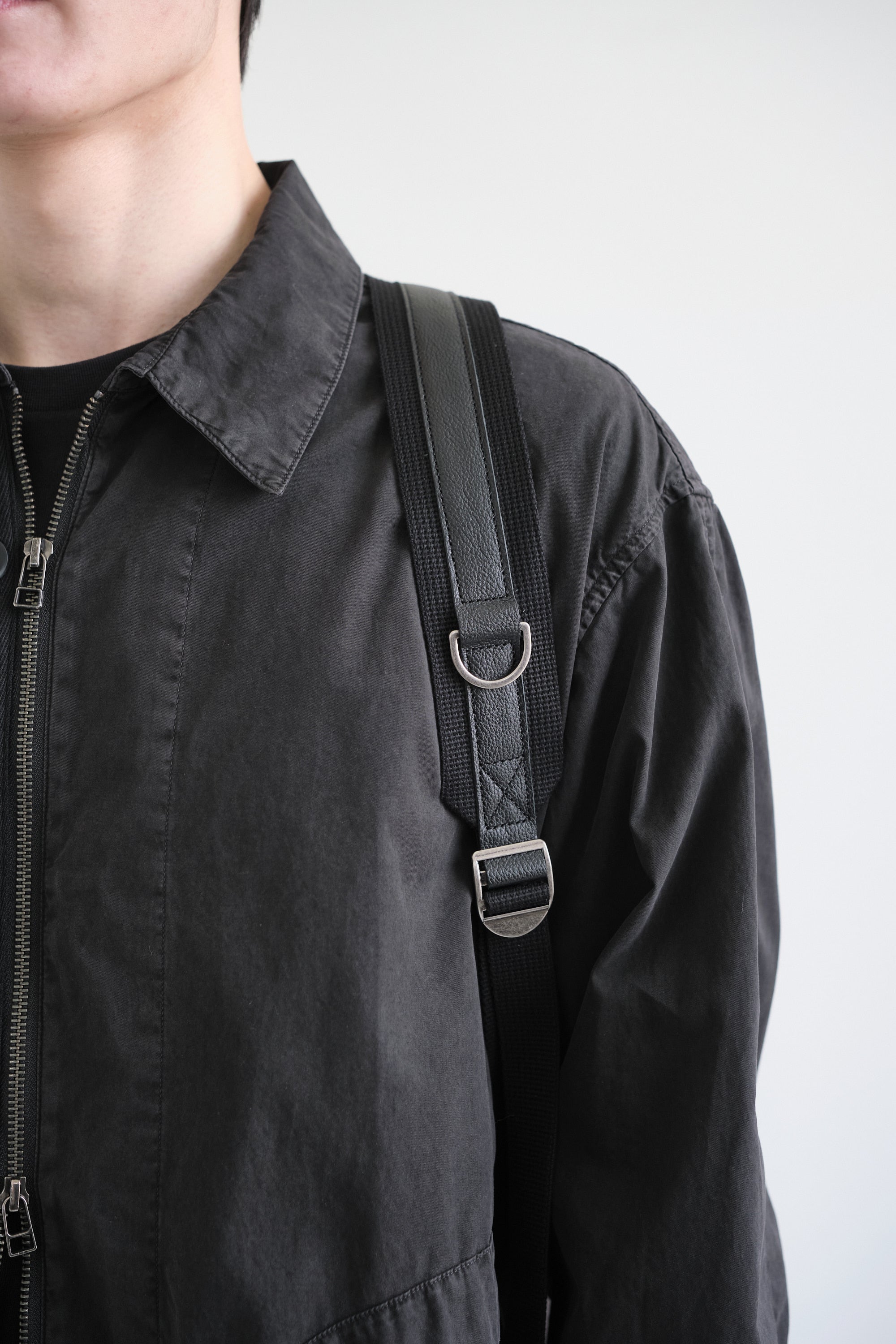 Hatchingroom - Leather Daypack Big (Charcoal) product image 7 | TRAB K-Fashion Australia