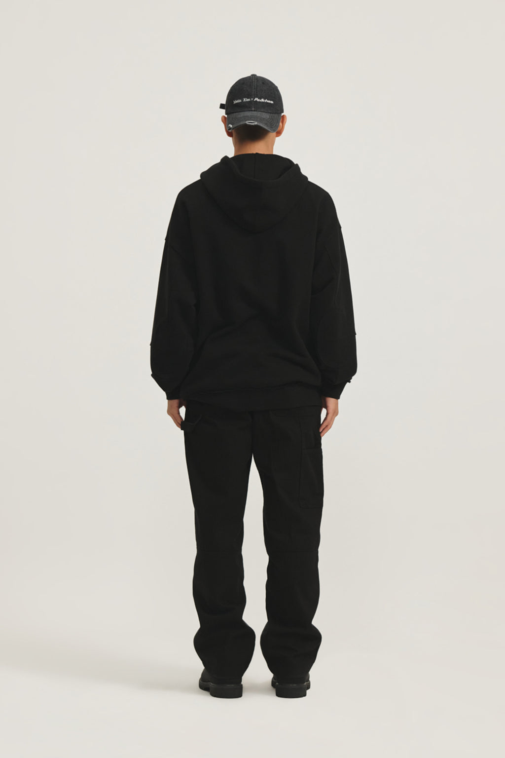 Matin Kim - Peaches Logo Graphic Hoody (Black) product image 10 | TRAB K-Fashion Australia