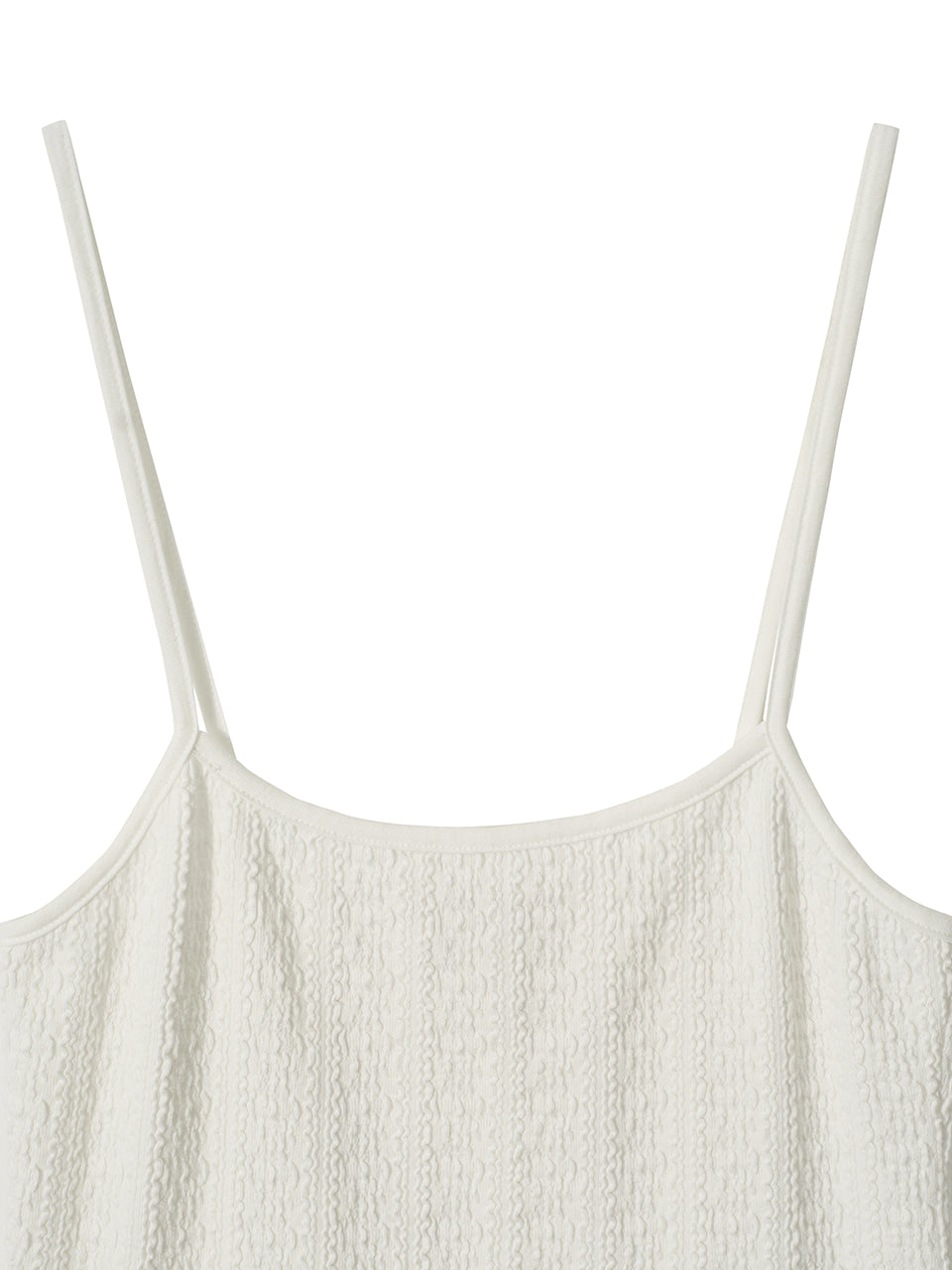 Kijun - Crinkled Knit Tank Top (Off-White) product image 9 | TRAB K-Fashion Australia
