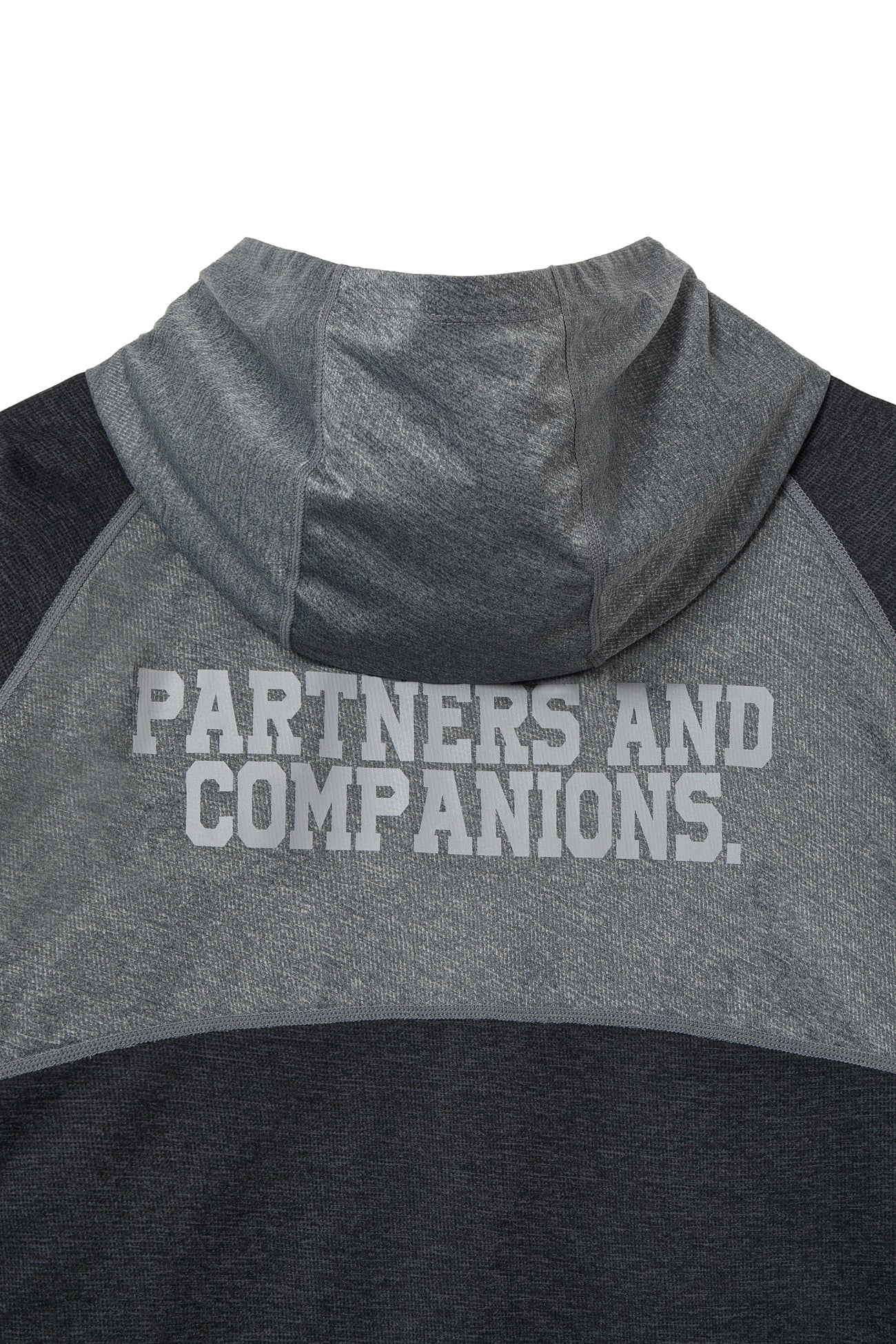 Deinet - Diagonal Technical Hood Zip-Up (Grey) product image 4 | TRAB K-Fashion Australia