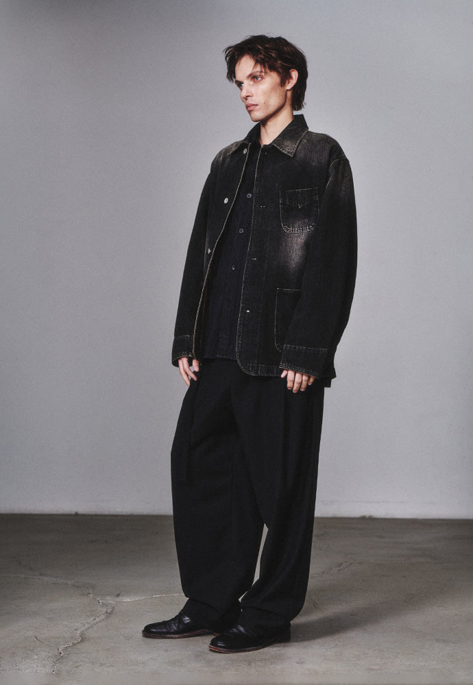 Art if acts - Denim Western Coverall Jacket (Used Black) product image 2 | TRAB K-Fashion Australia