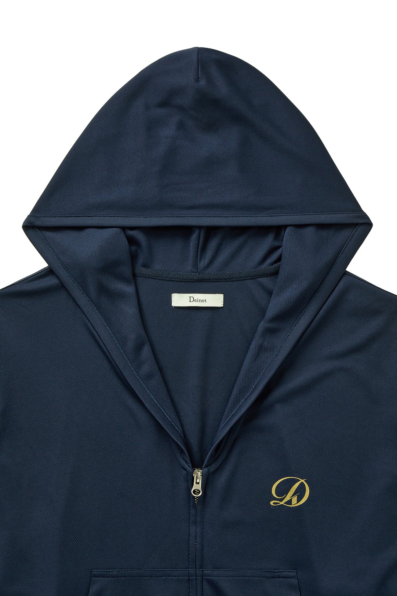 Deinet - Cool Mesh Hooded Zip Up (Navy) product image 3 | TRAB K-Fashion Australia