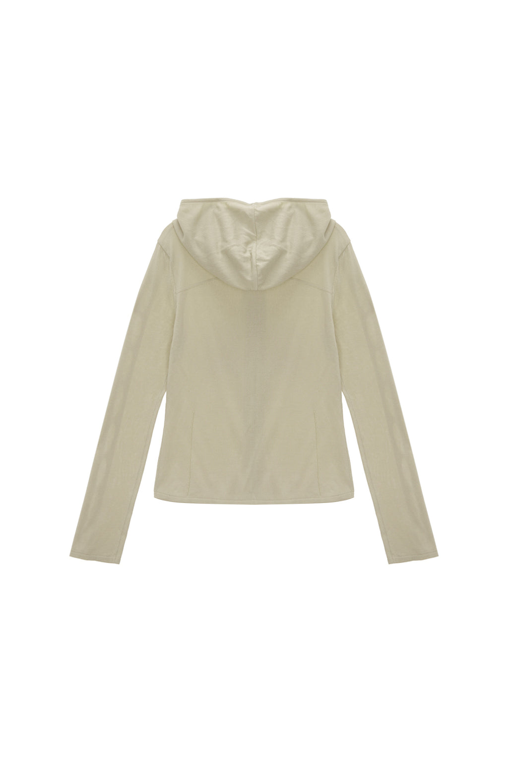 Matin Kim - Sleeve Hole Point Hoody Knit Zip Up (Light Green) product image 2 | TRAB K-Fashion Australia