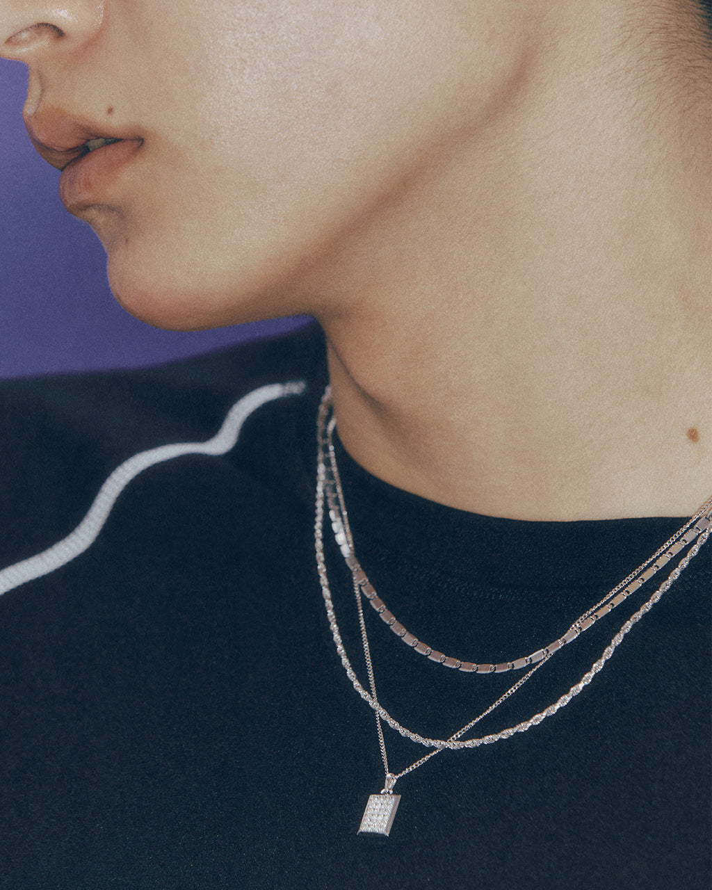 Numbering - Double Side Square Necklace #7736 product image 5 | TRAB K-Fashion Australia