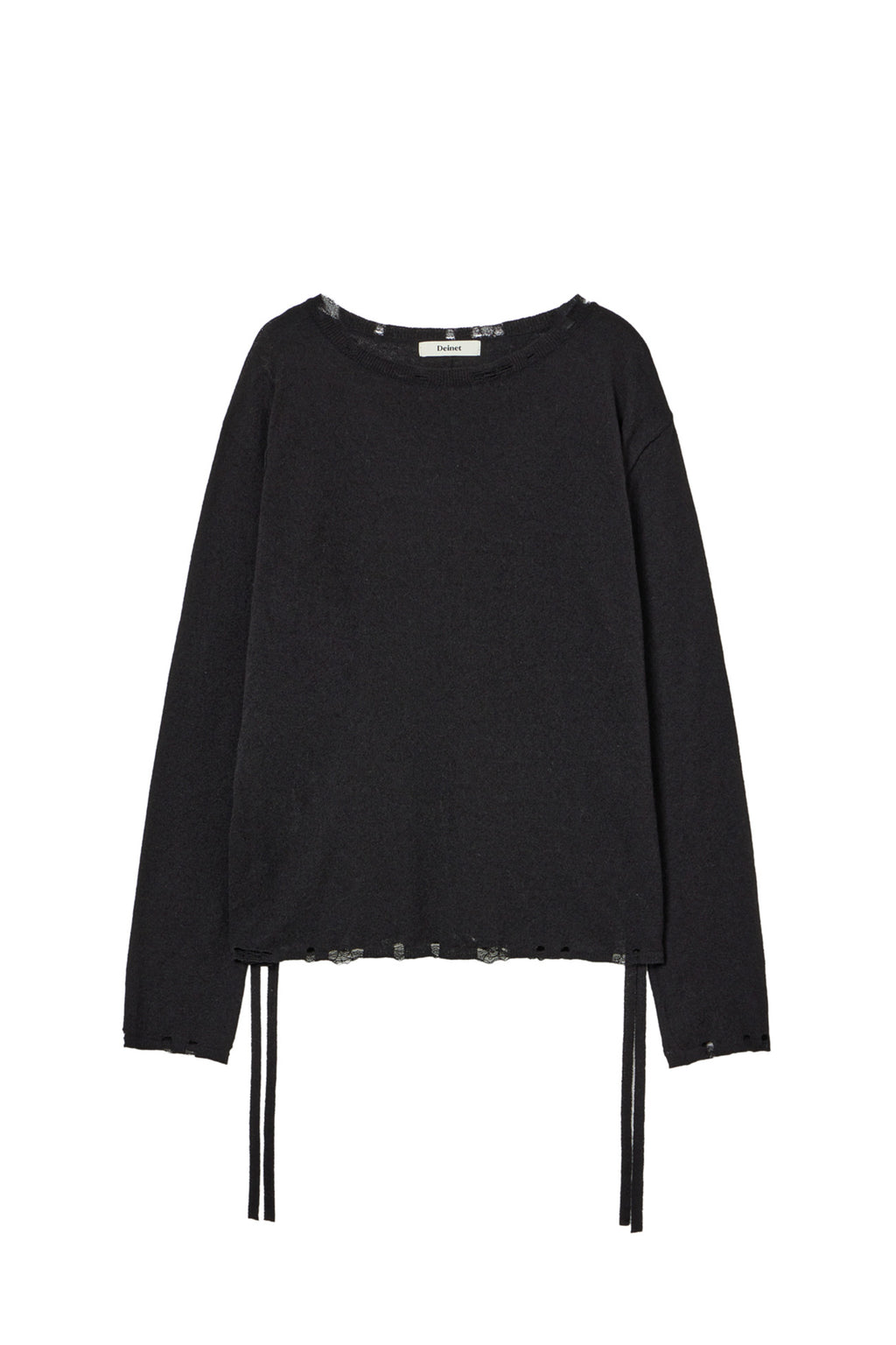 Deinet - Side Tie Knit (Black) product image 1 | TRAB K-Fashion Australia
