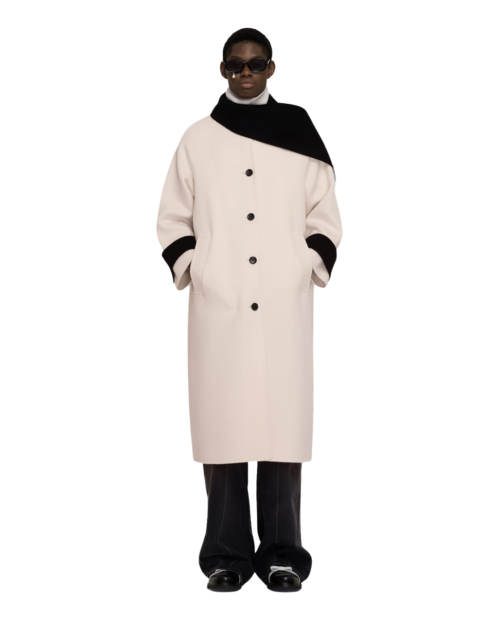 Kimhe Kim - Pearl Tear Round Sunglasses (Black) product image 5 | TRAB K-Fashion Australia