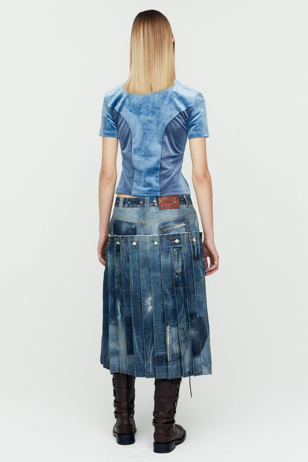 Andersson Bell - (essential) Velvet Lace-Up Baby T-Shirt (Essential) product image 2 | TRAB K-Fashion Australia