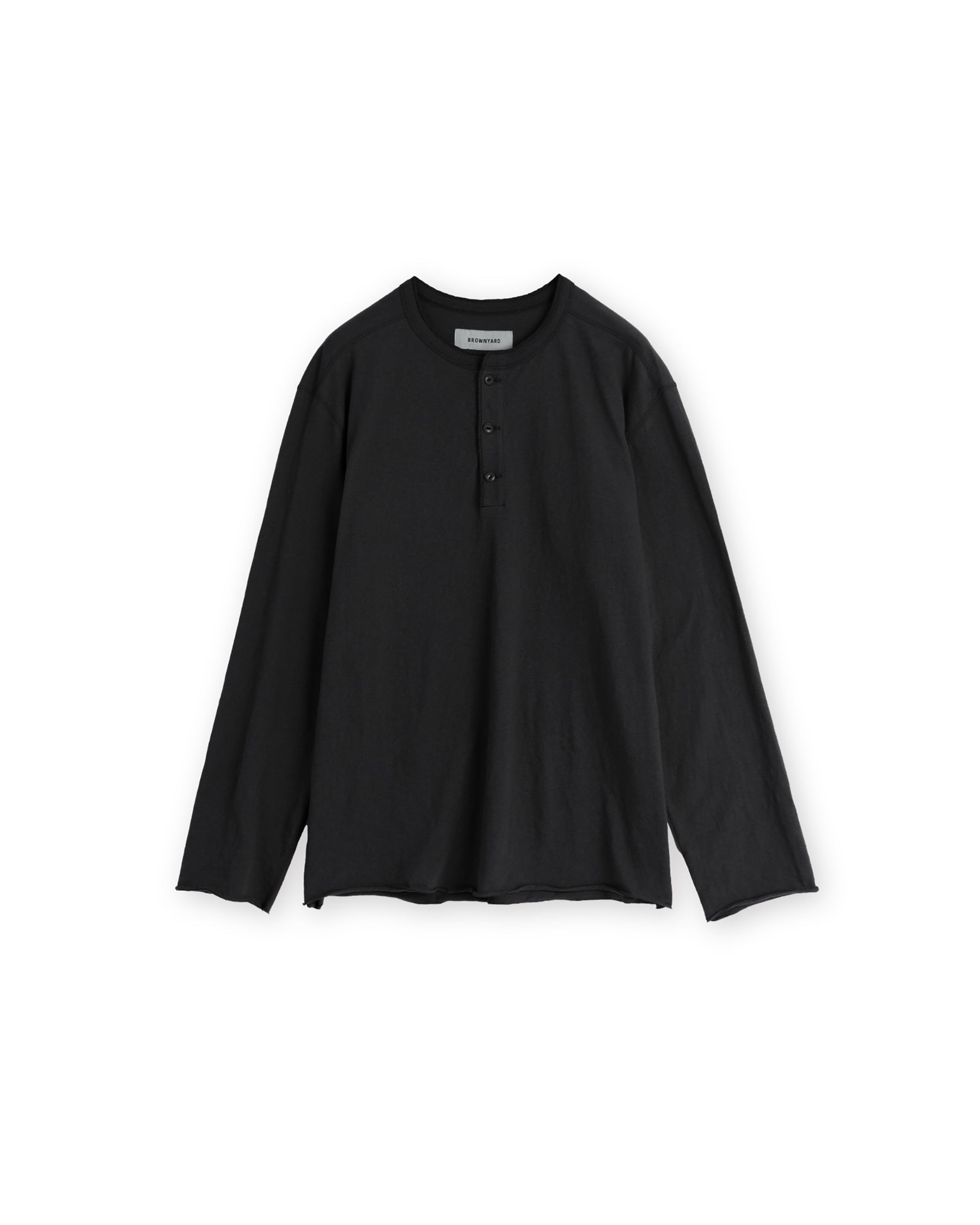 Brownyard - Henley Neck Long Sleeve (Black) product image 4 | TRAB K-Fashion Australia