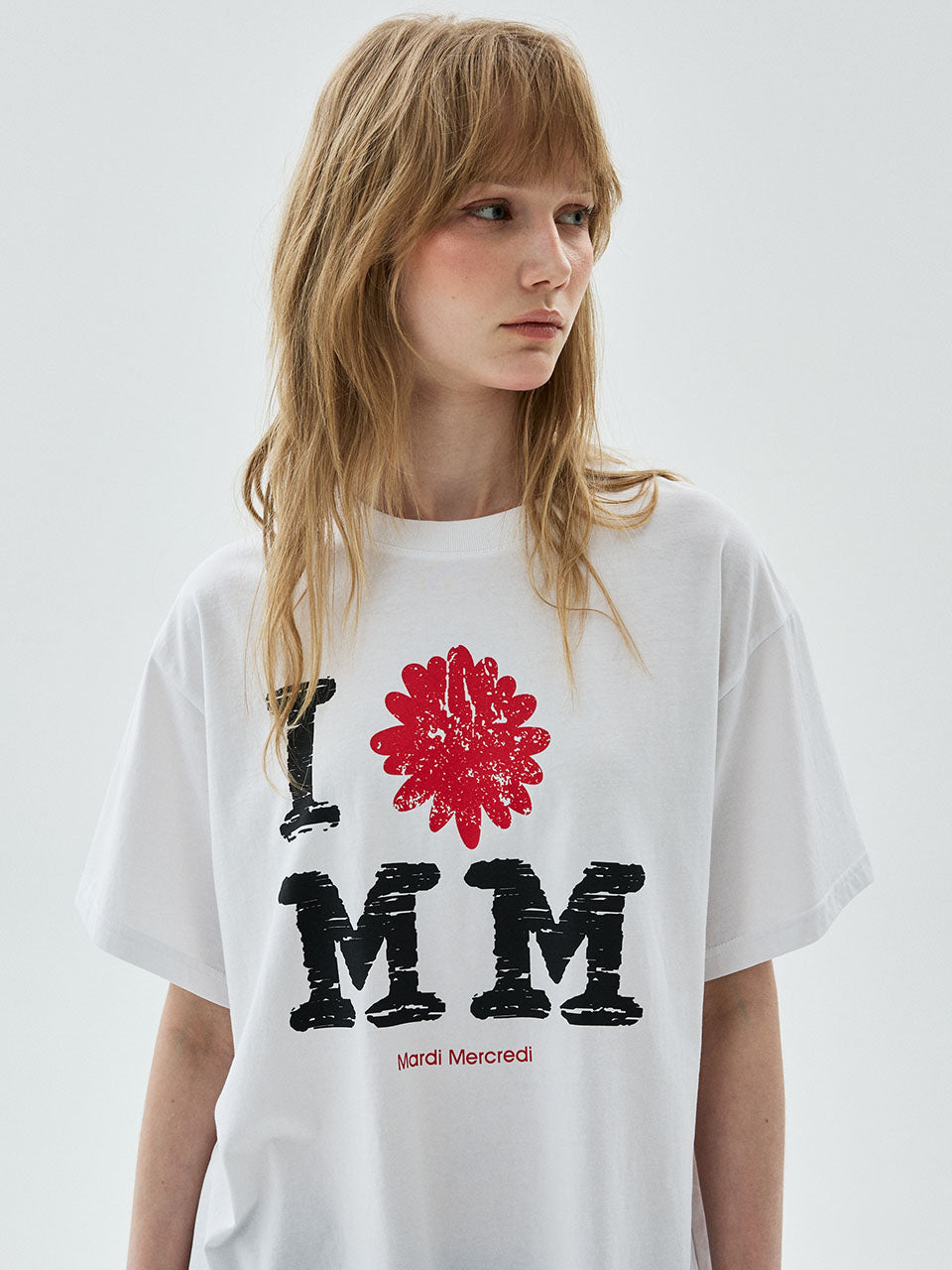 Mardi Mercredi - Tshirt Cracked Ifmm (White) product image 1 | TRAB K-Fashion Australia