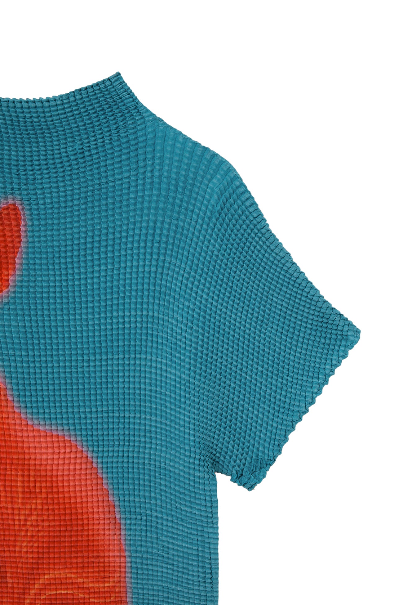 Deinet - Pleated Graphic T-Shirt (Blue) product image 4 | TRAB K-Fashion Australia