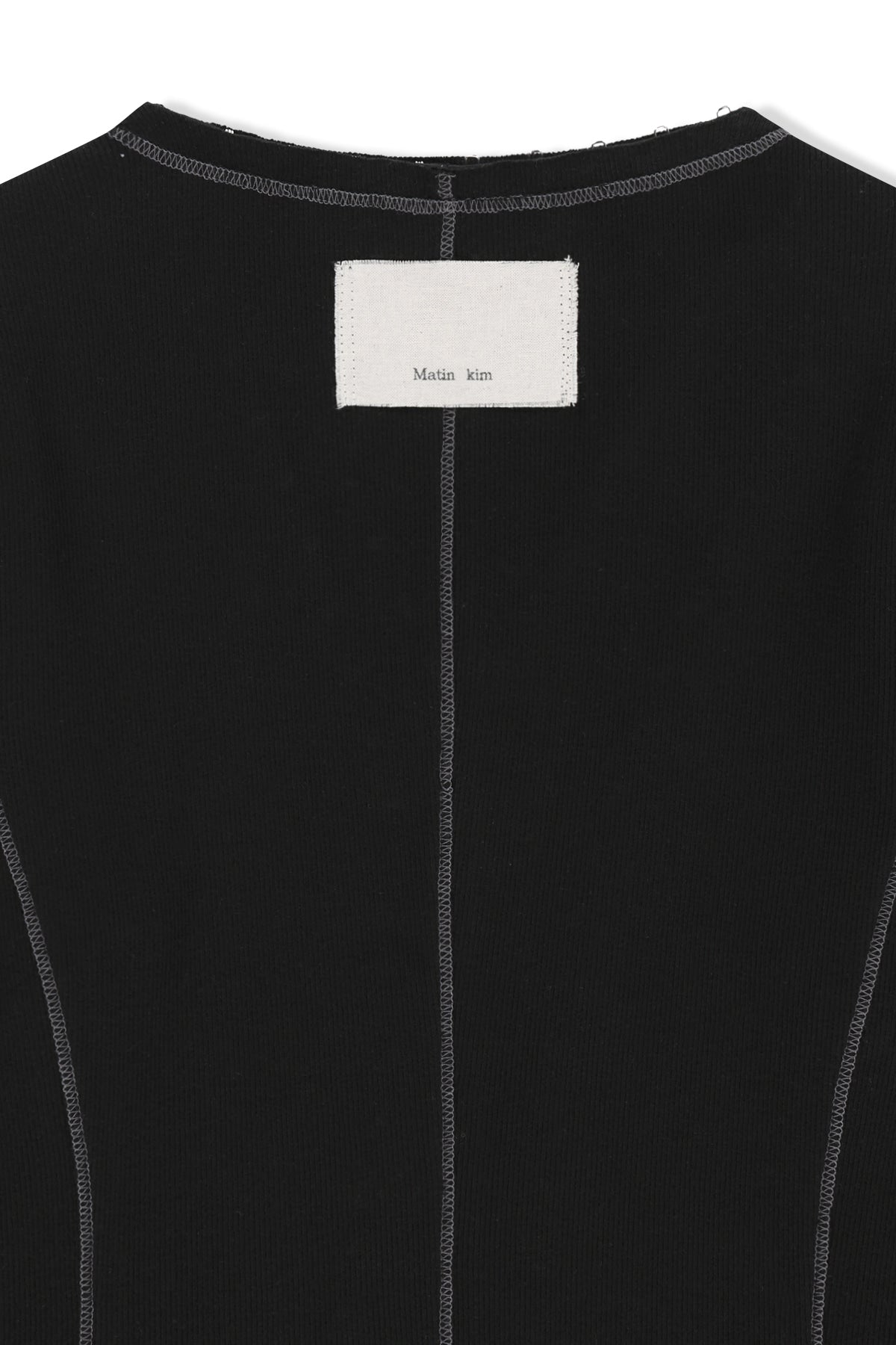 Matin Kim - Multi Styling Hook Detail Slim Top (Black) product image 5 | TRAB K-Fashion Australia