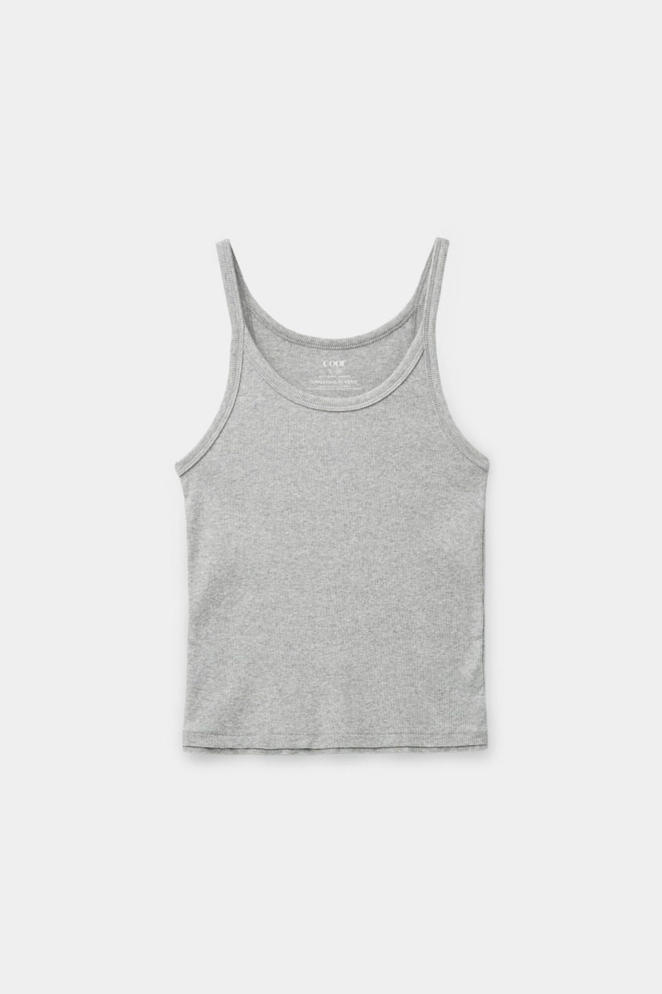 Coor - Double Cut-Off Sleeveless (Melange Gray) product image 1 | TRAB K-Fashion Australia