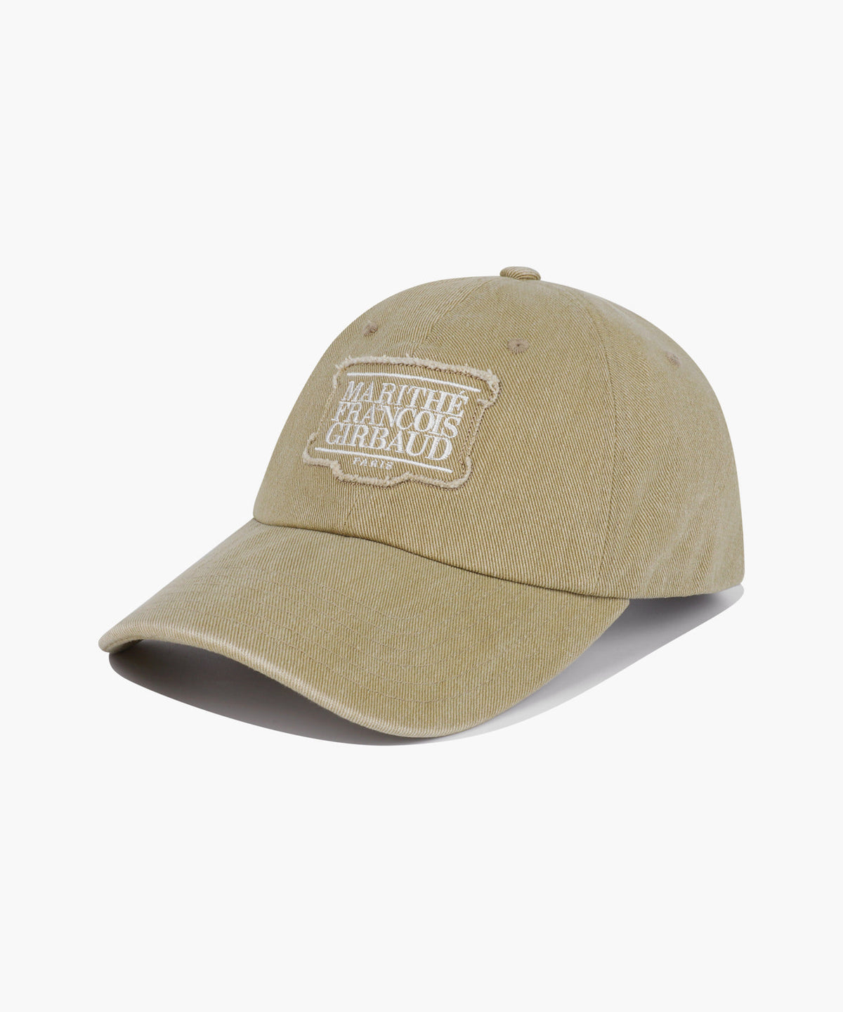 Marithe & Francois Girbaud - Applique Washed Small Classic Logo Cap (Camel) product image 1 | TRAB K-Fashion Australia
