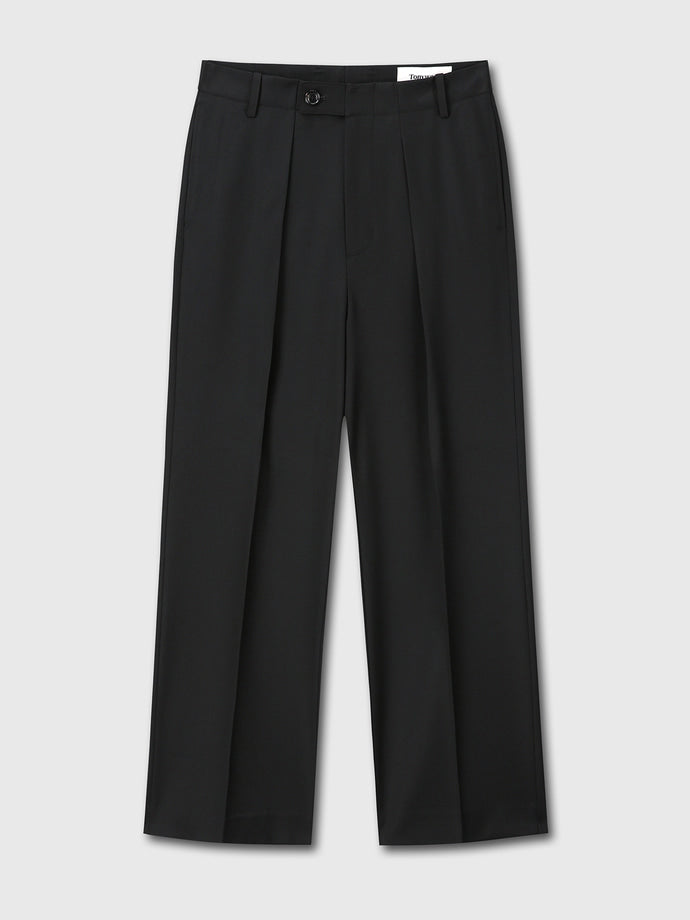 Tonywack - Wool Twill Pleated Tailored Trousers (Black) product image 7 | TRAB K-Fashion Australia