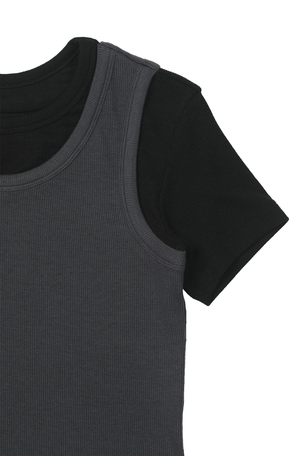 Deinet - D-Contrast T-Shirt (Charcoal) product image 4 | TRAB K-Fashion Australia