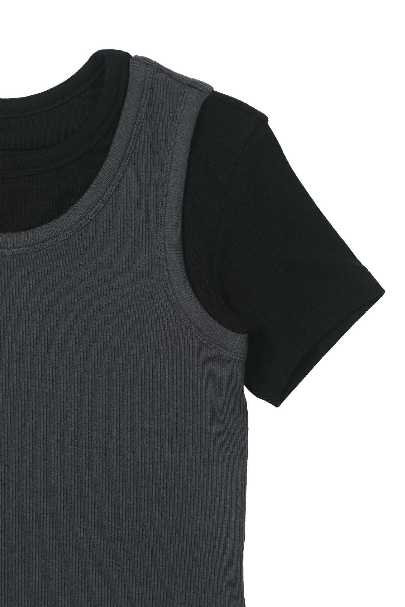 Deinet - D-Contrast T-Shirt (Charcoal) product image 4 | TRAB K-Fashion Australia