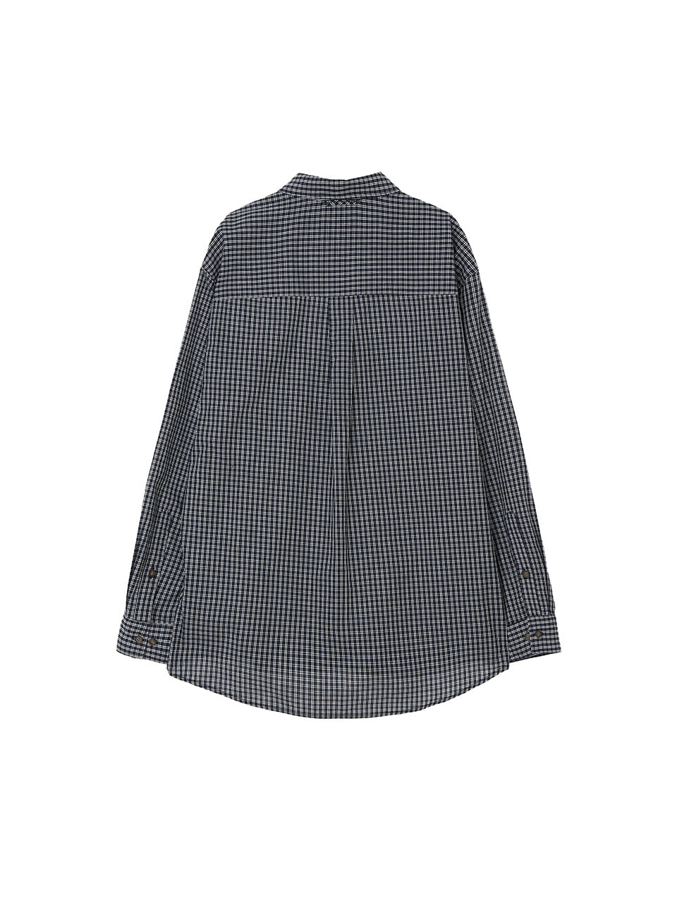 Kijun - Ivy Classic Check Shirt (Navy) product image 7 | TRAB K-Fashion Australia