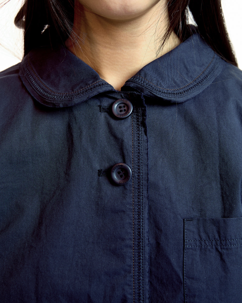 Coyseio - Raw Edge Cotton Jacket (Navy) product image 9 | TRAB K-Fashion Australia