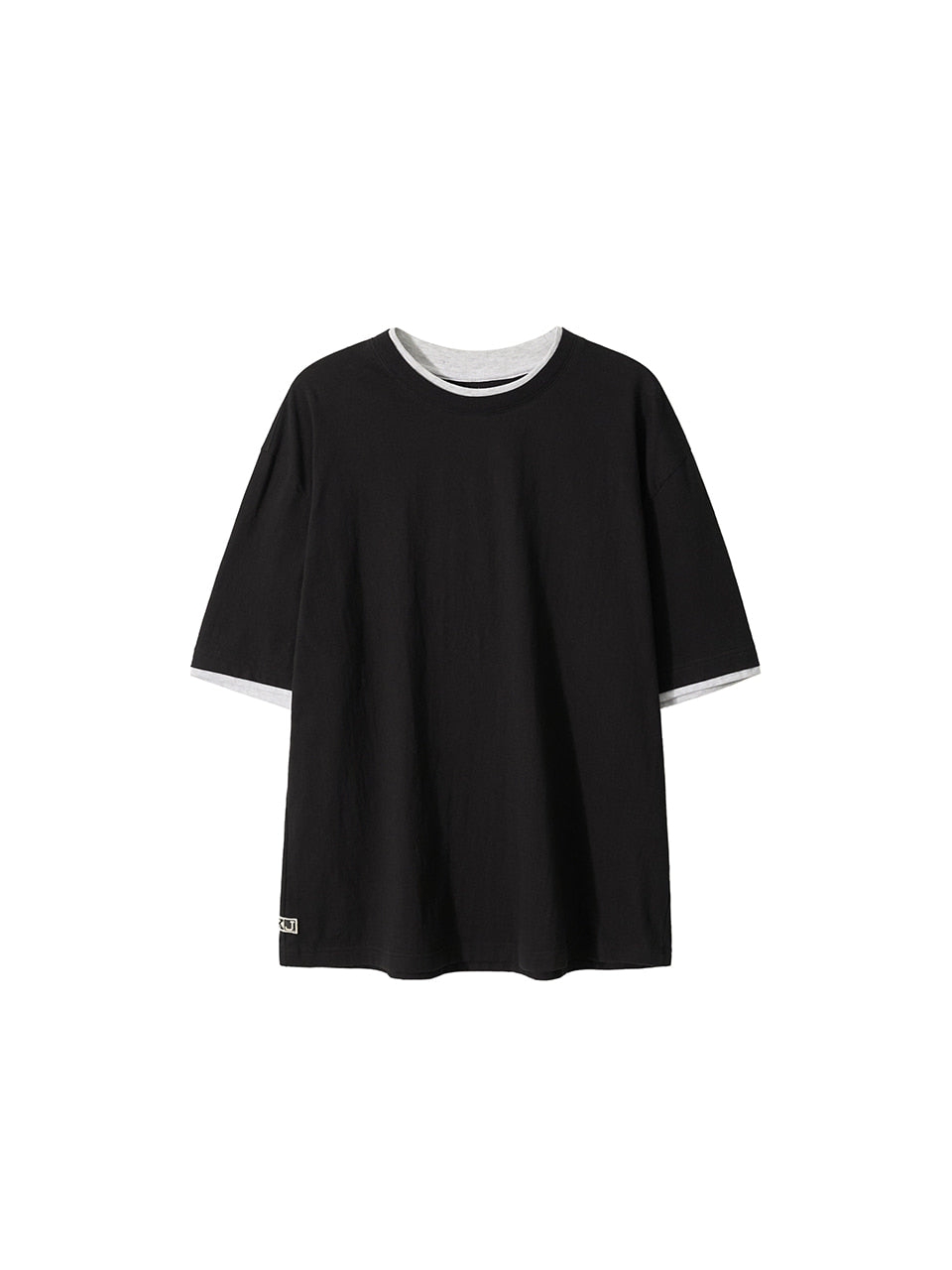 Kijun - Double Layered Tee (Charcoal) product image 7 | TRAB K-Fashion Australia