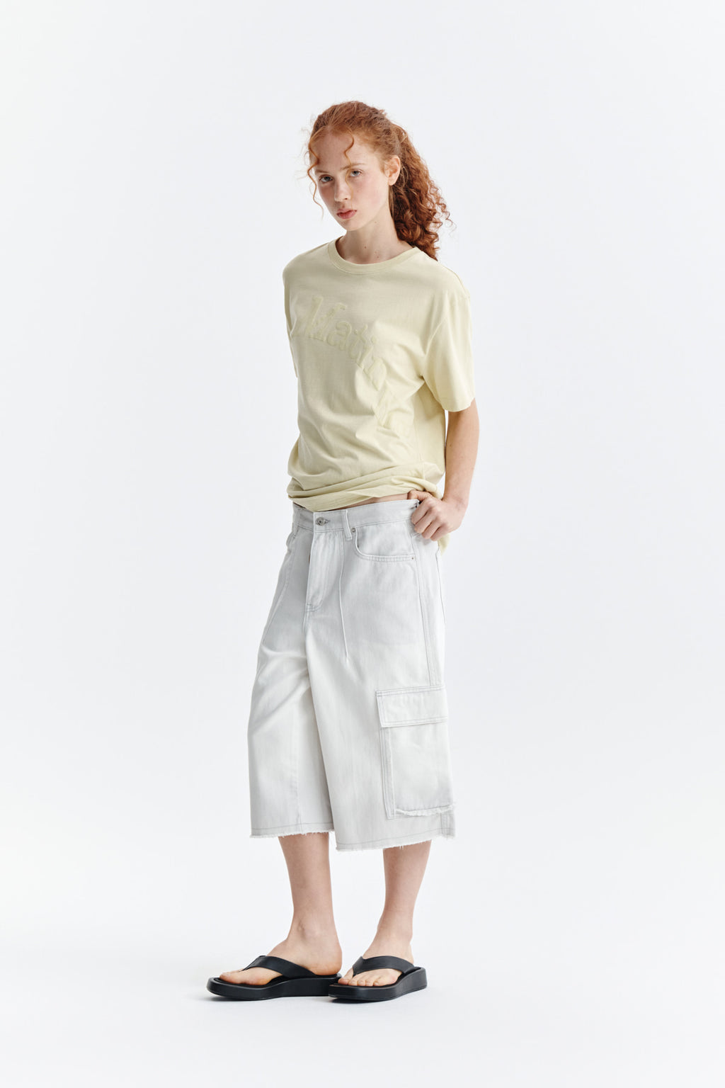 Matin Kim - Matin Wave Printing Logo Top (Yellow) product image 9 | TRAB K-Fashion Australia