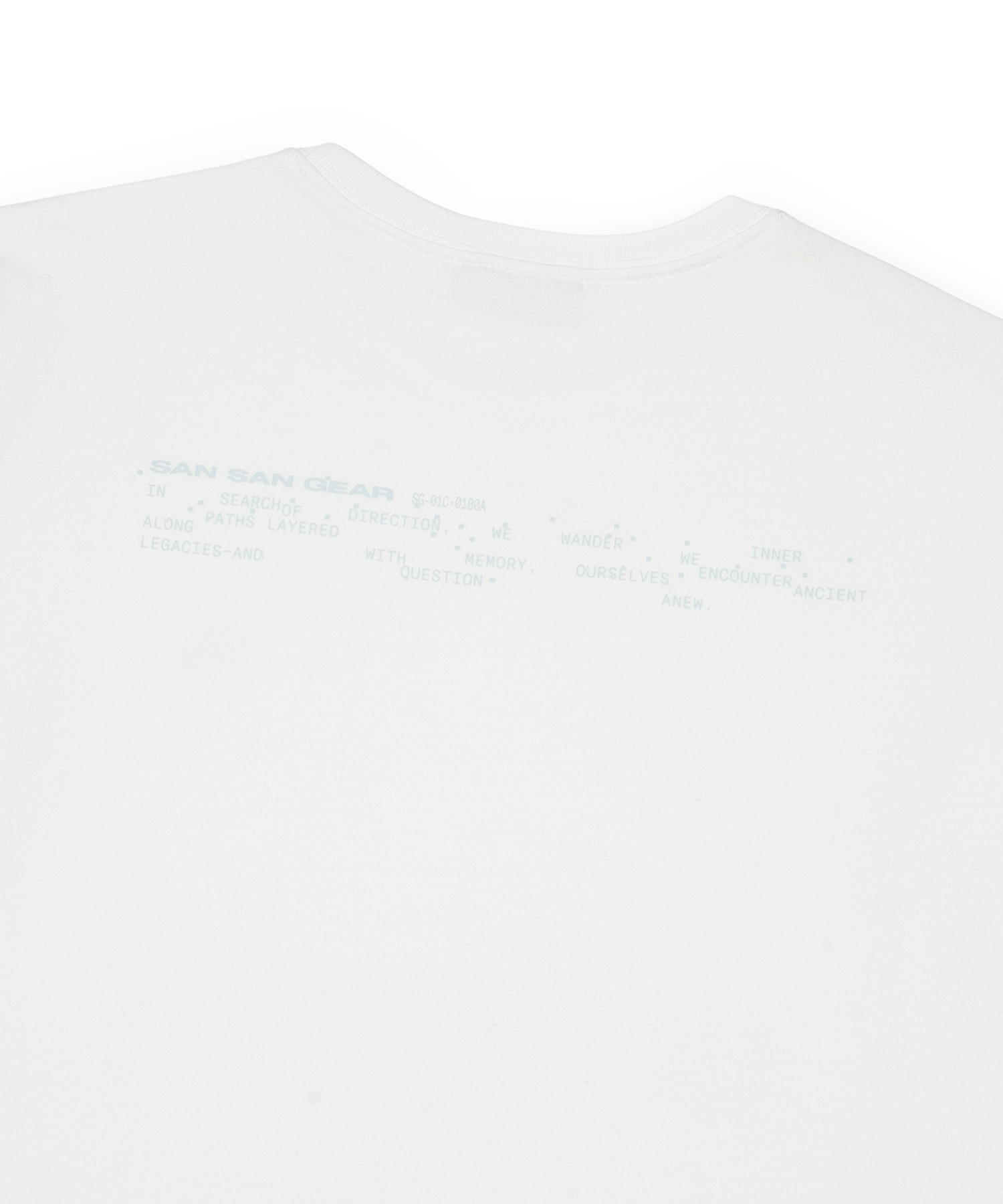 San San Gear - Logo T-Shirt (White) product image 4 | TRAB K-Fashion Australia