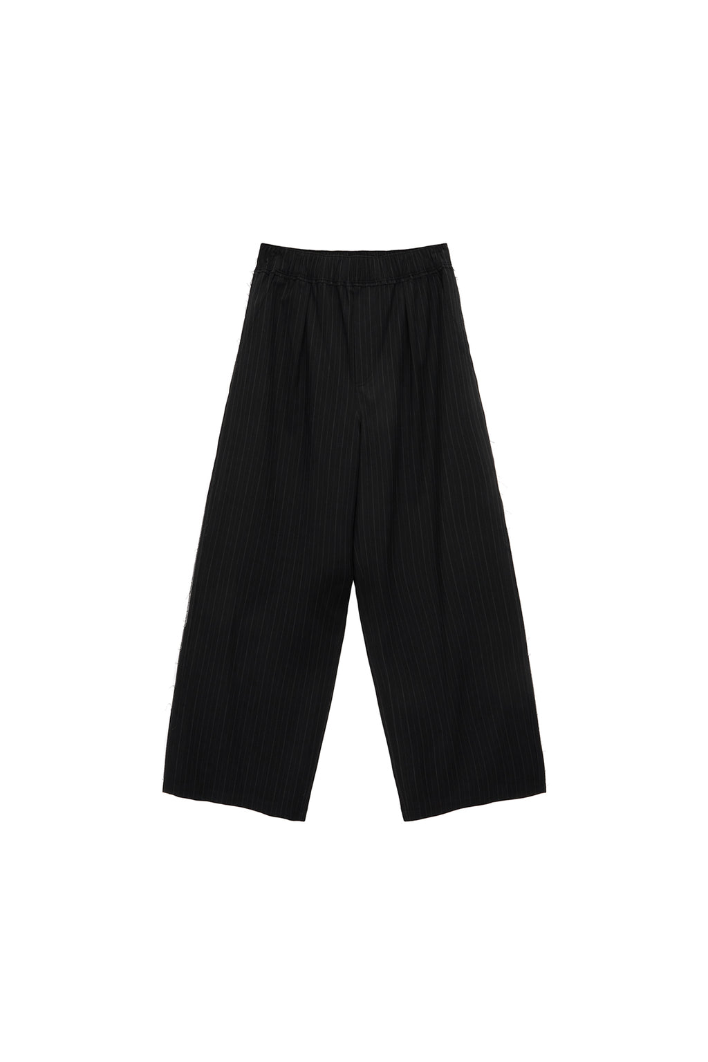 Matin Kim - Stripe Banding Trouser (Black) product image 1 | TRAB K-Fashion Australia