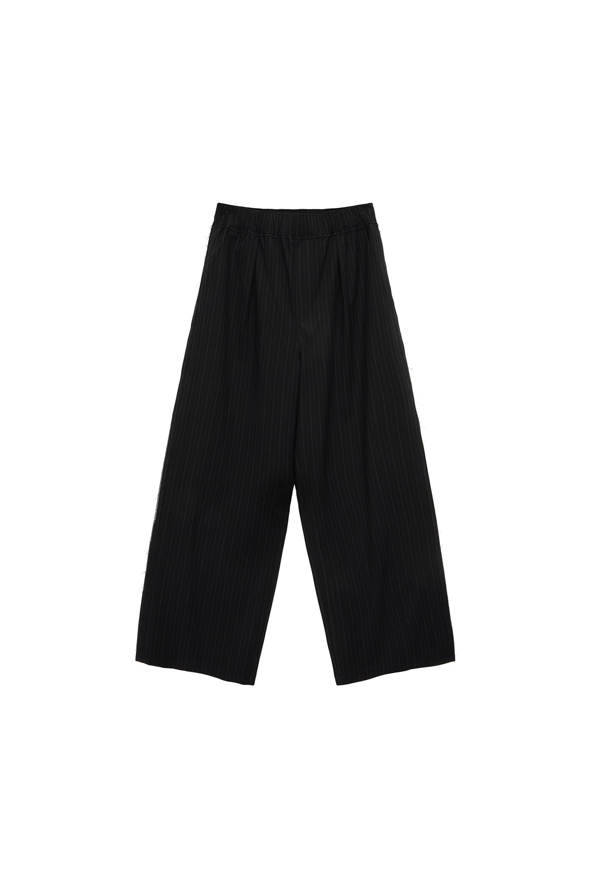 Matin Kim - Stripe Banding Trouser (Black) product image 1 | TRAB K-Fashion Australia