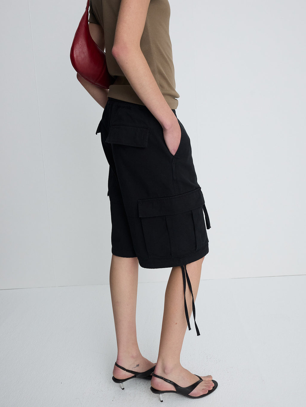 Tonywack - Garment-Washed Cargo Shorts (Black) product image 7 | TRAB K-Fashion Australia