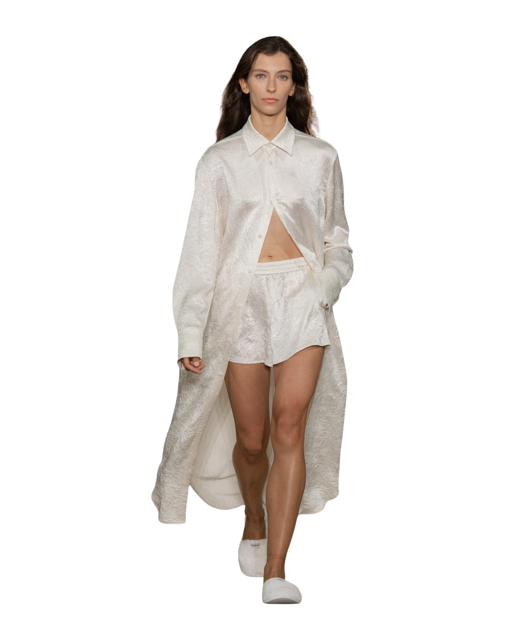 Kimhe Kim - Creased Shorts (Ivory) product image 1 | TRAB K-Fashion Australia