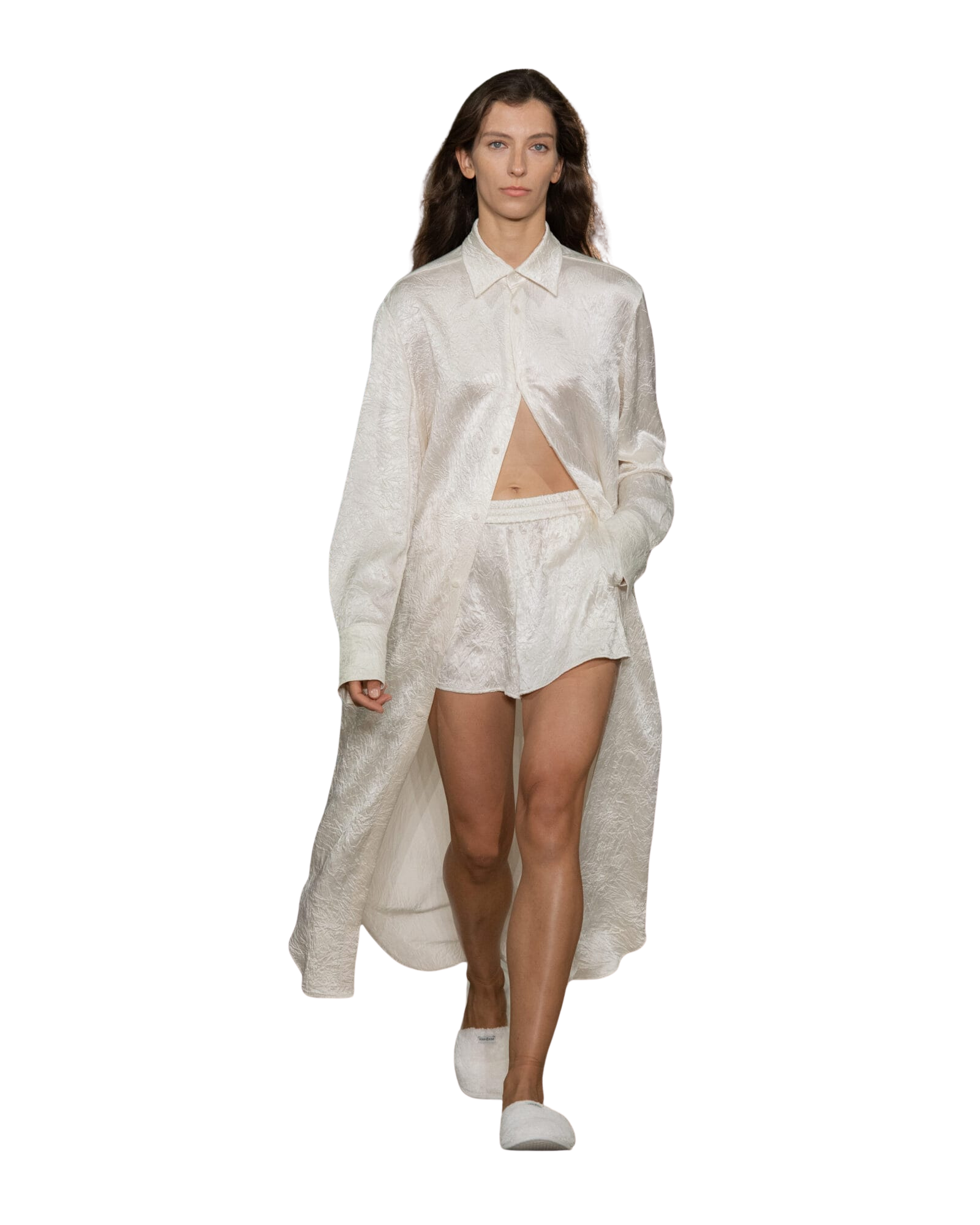 Kimhe Kim - Creased Shorts (Ivory) product image 1 | TRAB K-Fashion Australia