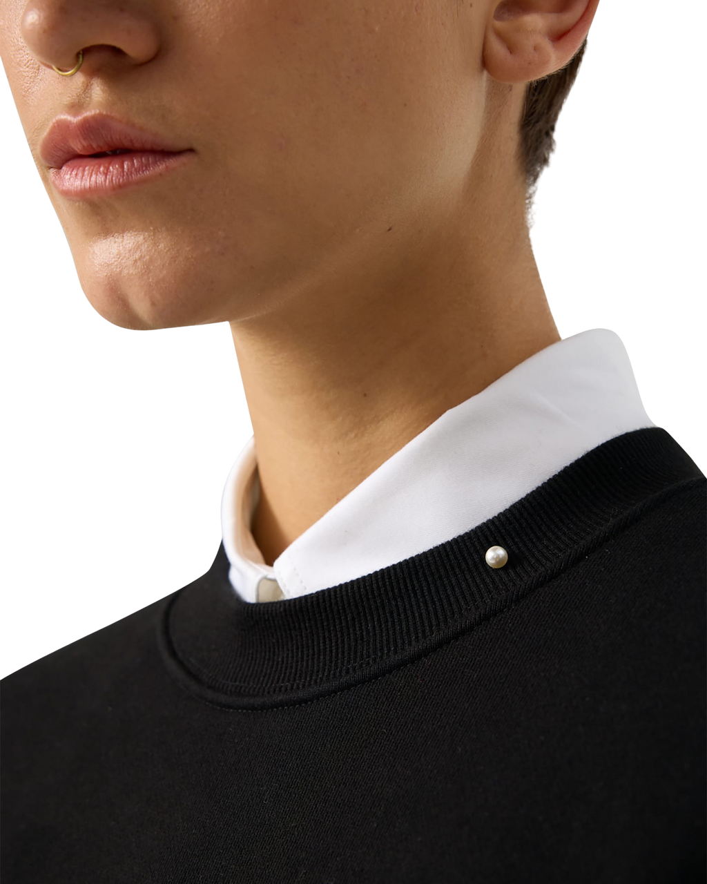 Kimhe Kim - Pearl Embellished Universe Sweatshirt (Black) product image 8 | TRAB K-Fashion Australia
