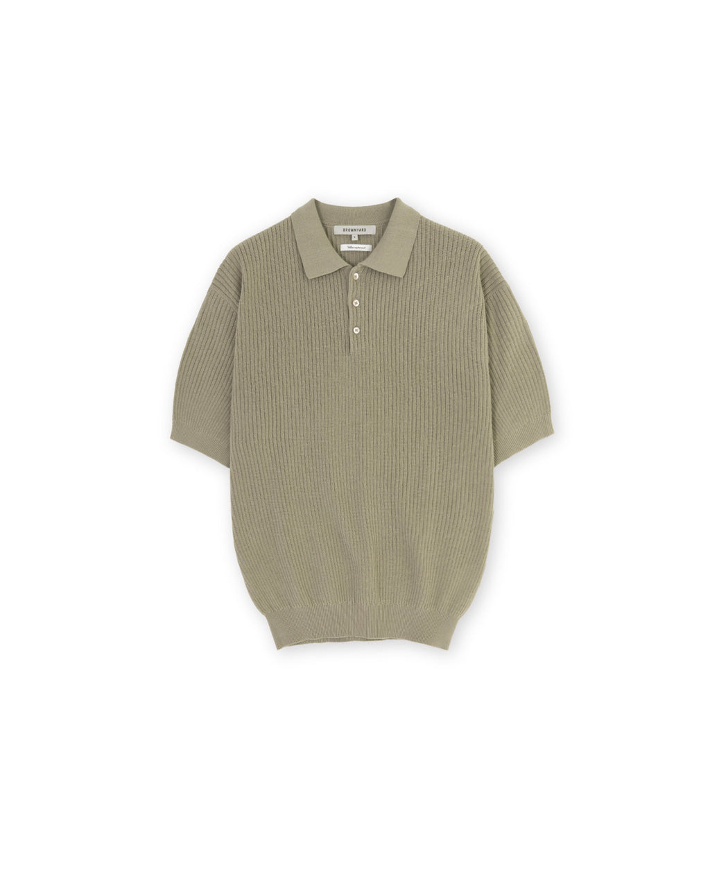Brownyard - Knit Polo Shirt (Dark Beige) product image 3 | TRAB K-Fashion Australia