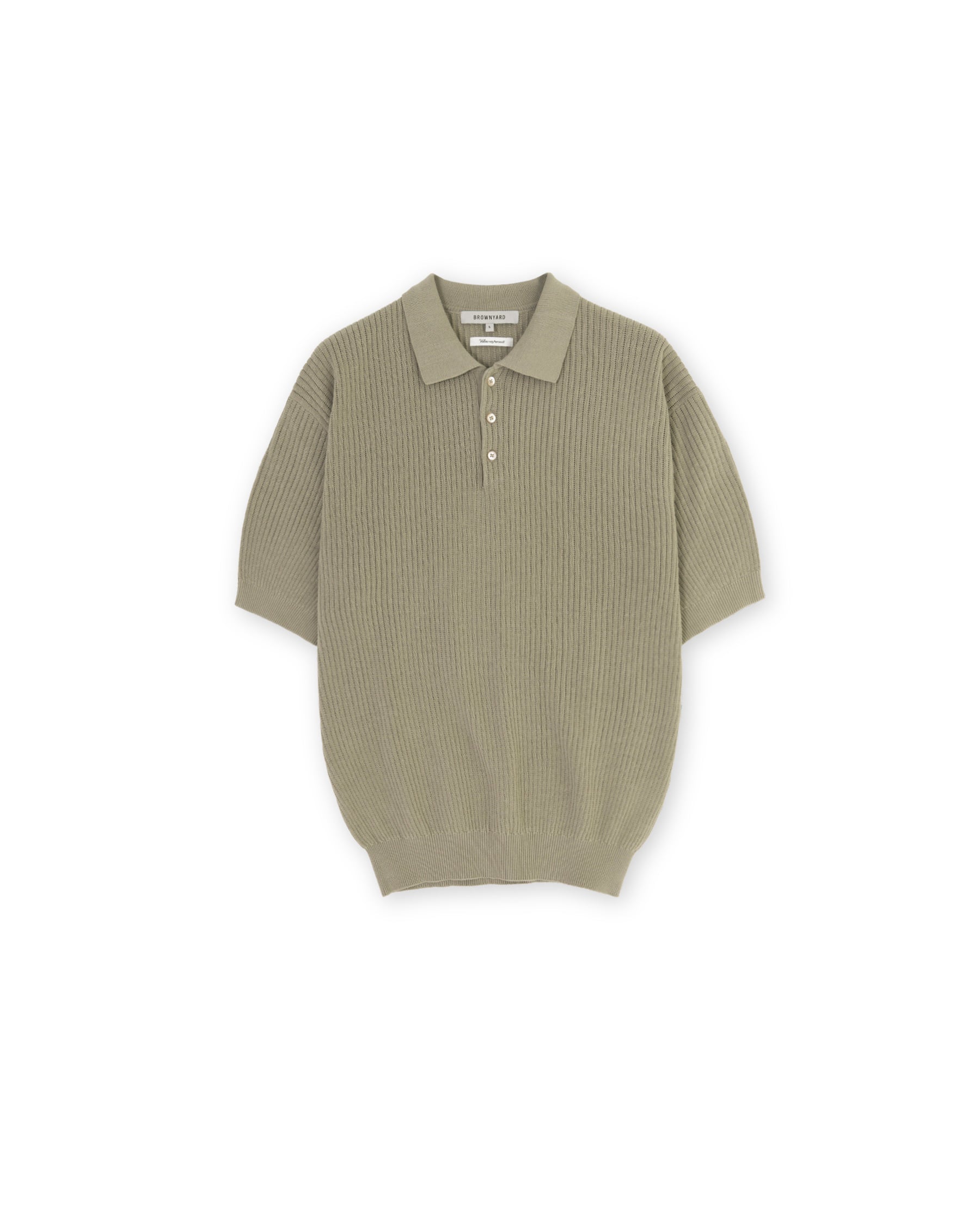 Brownyard - Knit Polo Shirt (Dark Beige) product image 3 | TRAB K-Fashion Australia