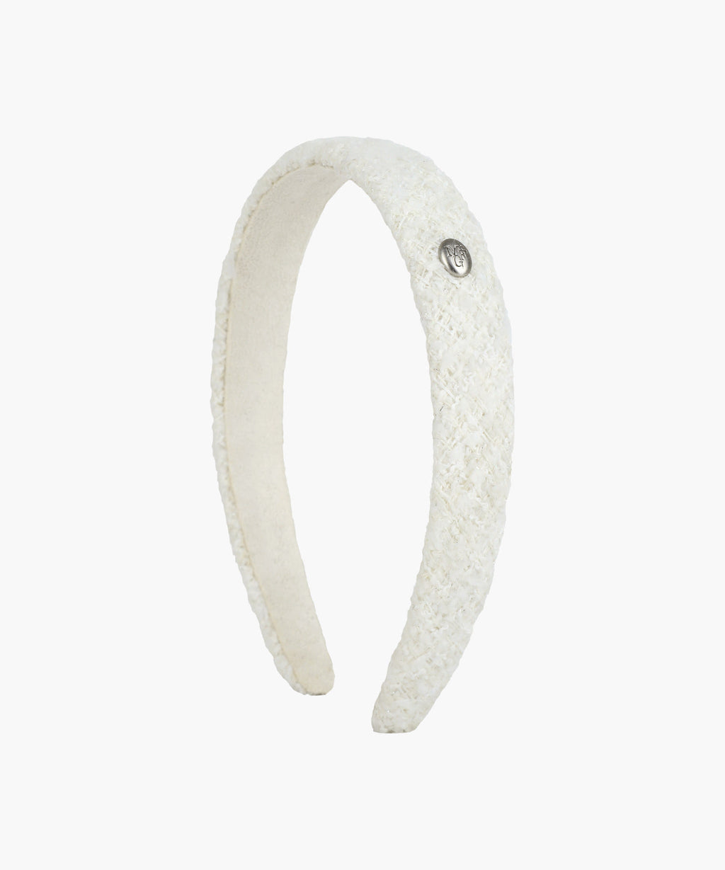 Marithe & Francois Girbaud - Tweed Hairband (Ivory) product image 6 | TRAB K-Fashion Australia