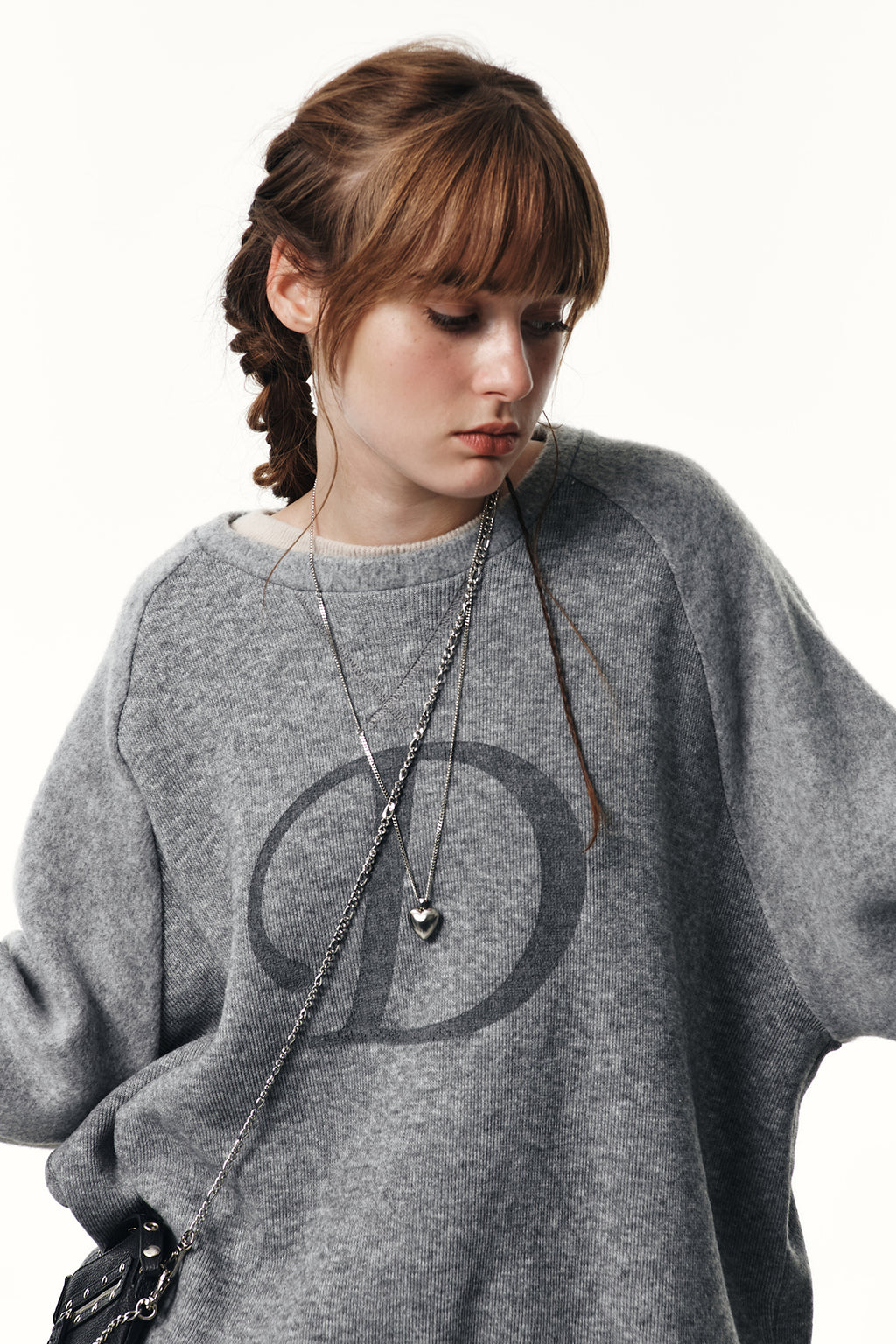 Deinet - Smooth D Logo Sweatshirts (Grey) product image 10 | TRAB K-Fashion Australia