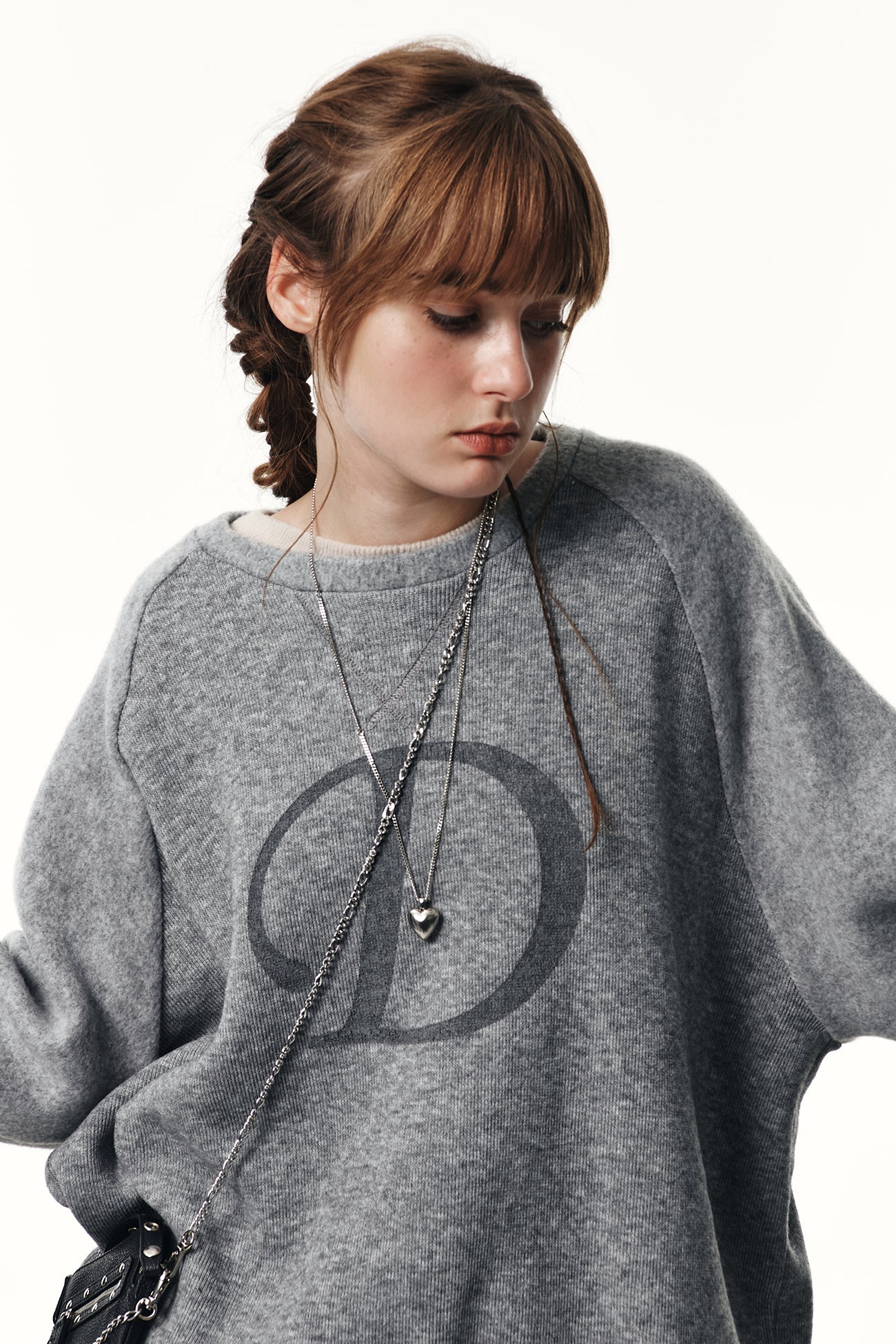 Deinet - Smooth D Logo Sweatshirts (Grey) product image 10 | TRAB K-Fashion Australia