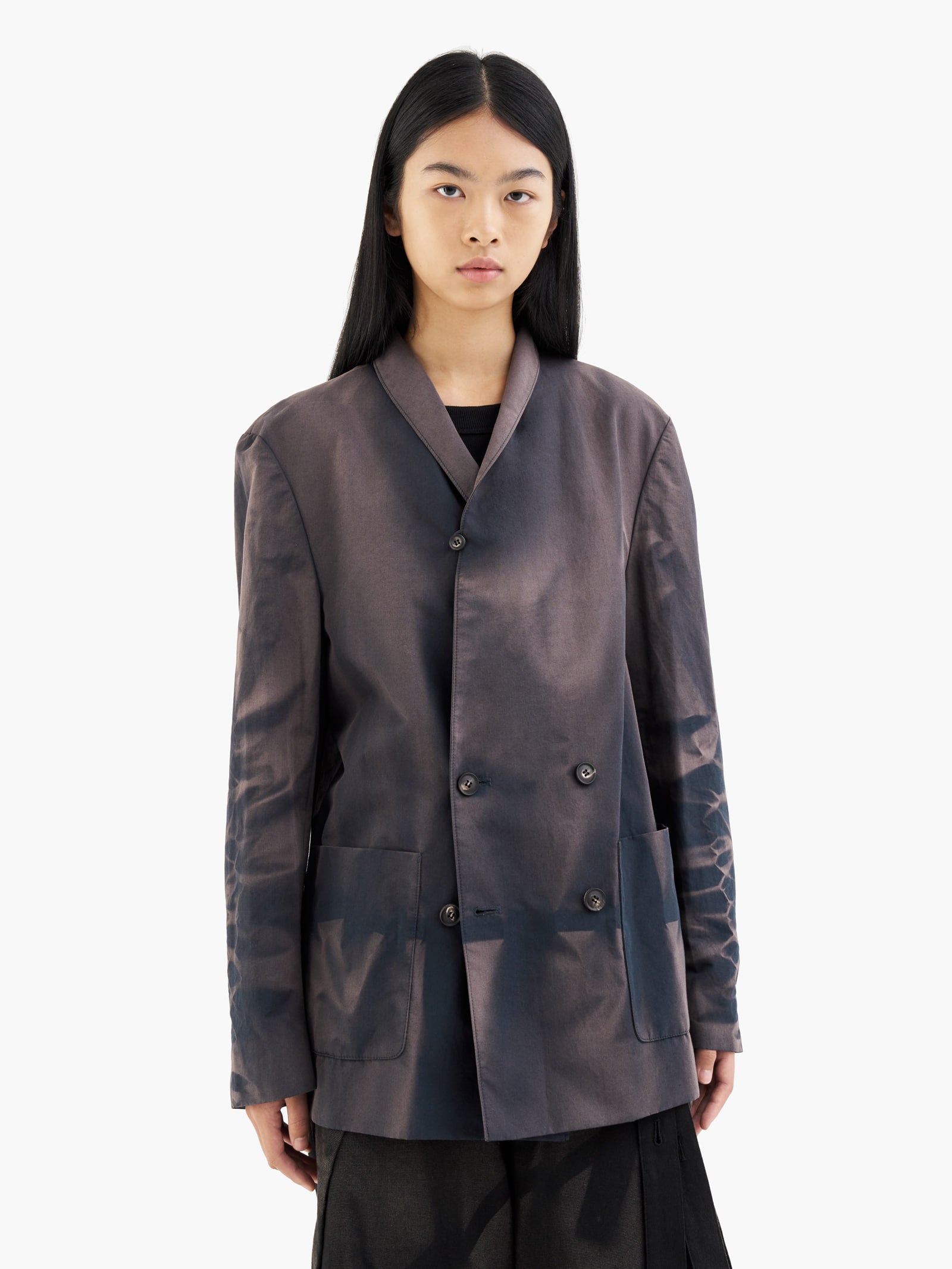 Jiyong Kim - Sun-Bleached Tailored Jacket (Navy) product image 4 | TRAB K-Fashion Australia