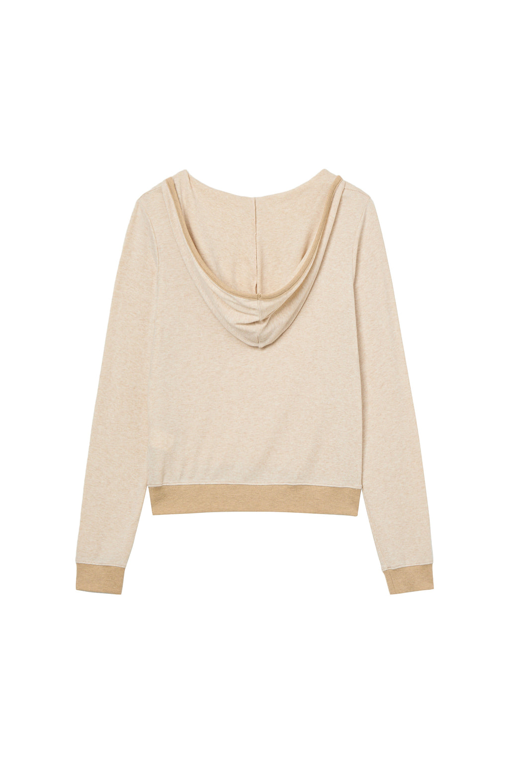 Deinet - V-Neck Hoodie (Beige) product image 2 | TRAB K-Fashion Australia