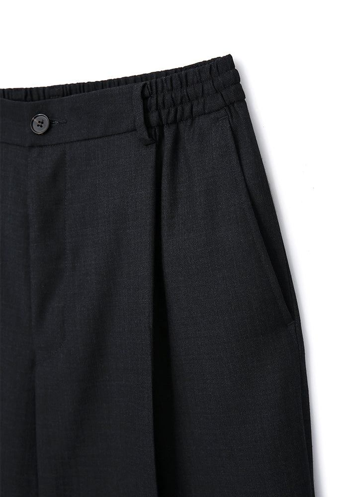 Tonywack - High-Density Wool Drawstring Wide Trousers (Grey) product image 8 | TRAB K-Fashion Australia
