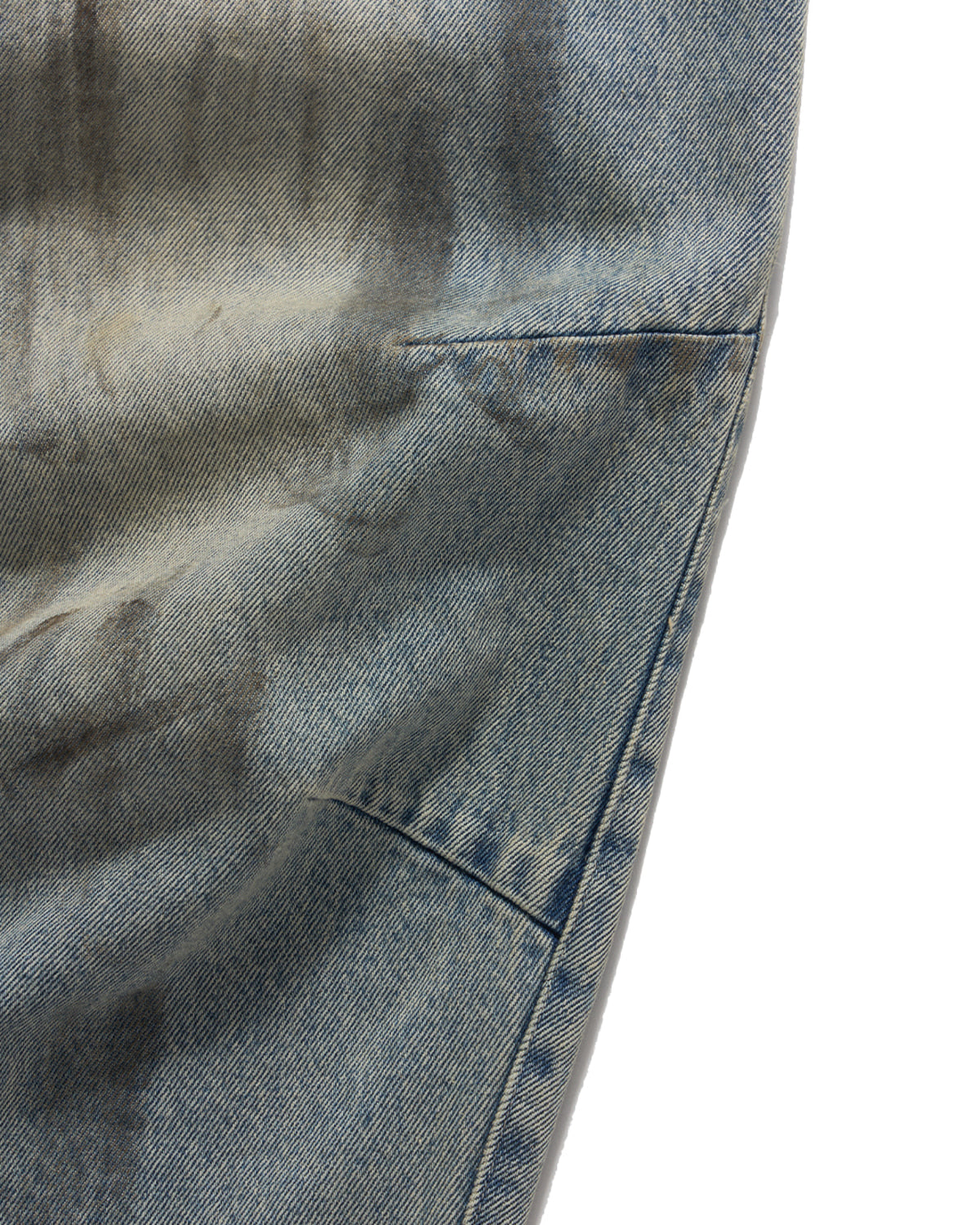 Eastlogue - Curve Knee Belted Pants (Dust Indigo) product image 11 | TRAB K-Fashion Australia