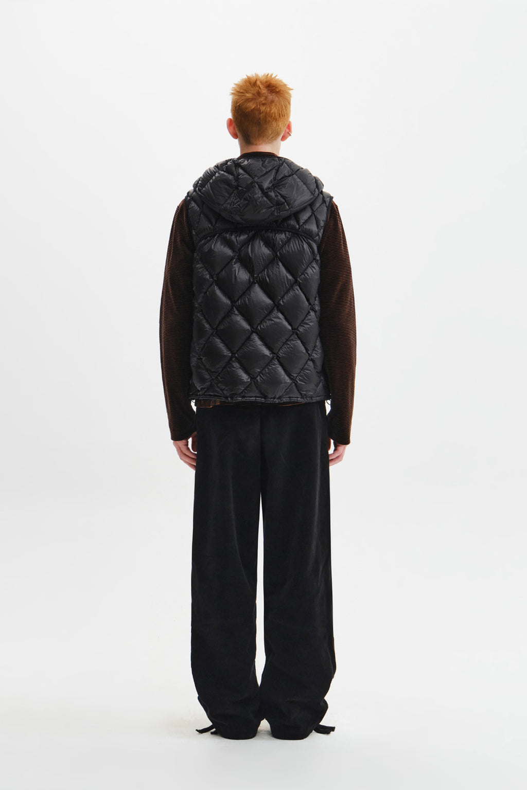 Matin Kim - Mix Quilted Light Down Vest (Black) product image 11 | TRAB K-Fashion Australia
