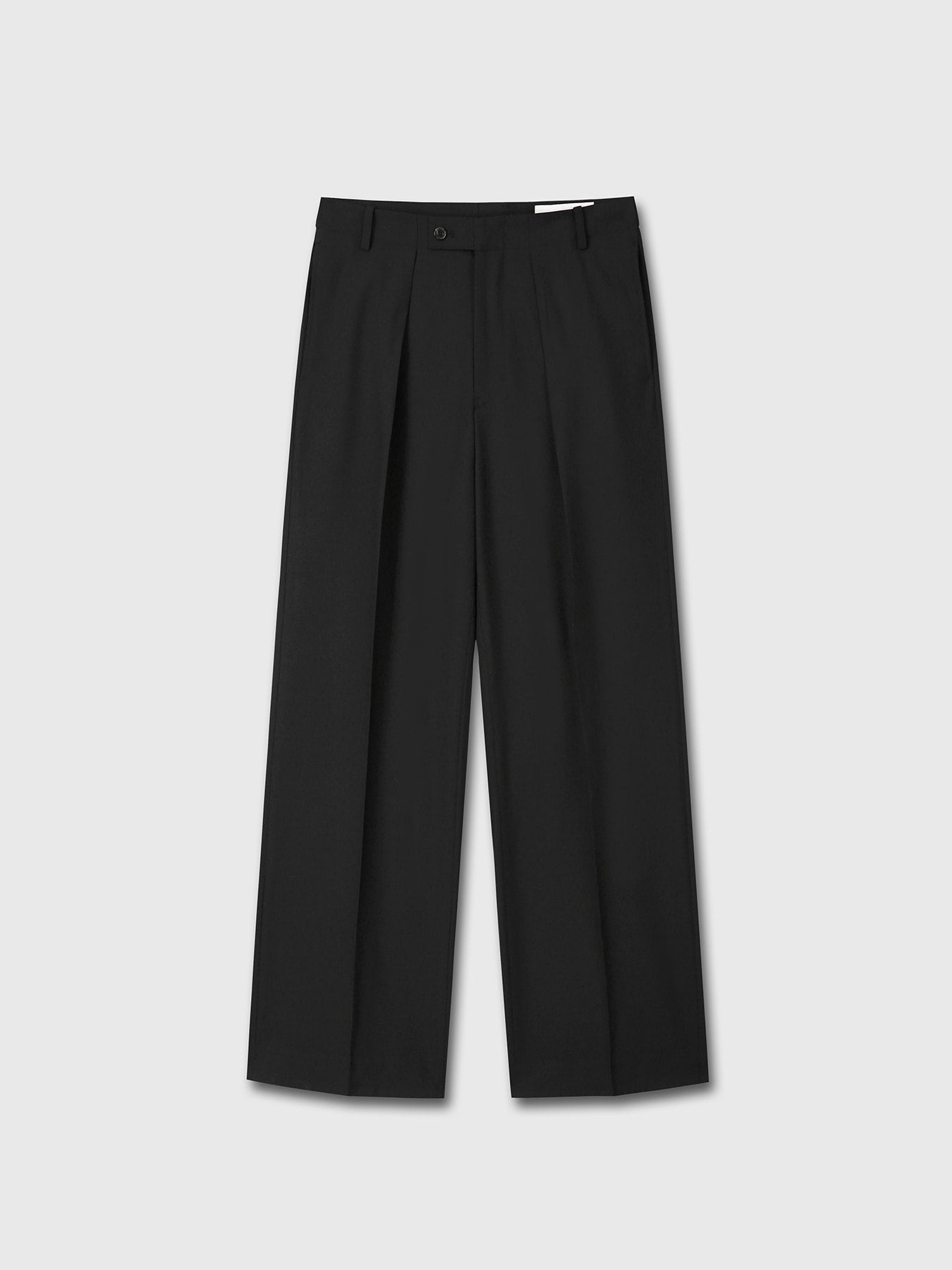 Tonywack - Wool Twill Wide-Leg Pleated Trousers (Black) product image 7 | TRAB K-Fashion Australia