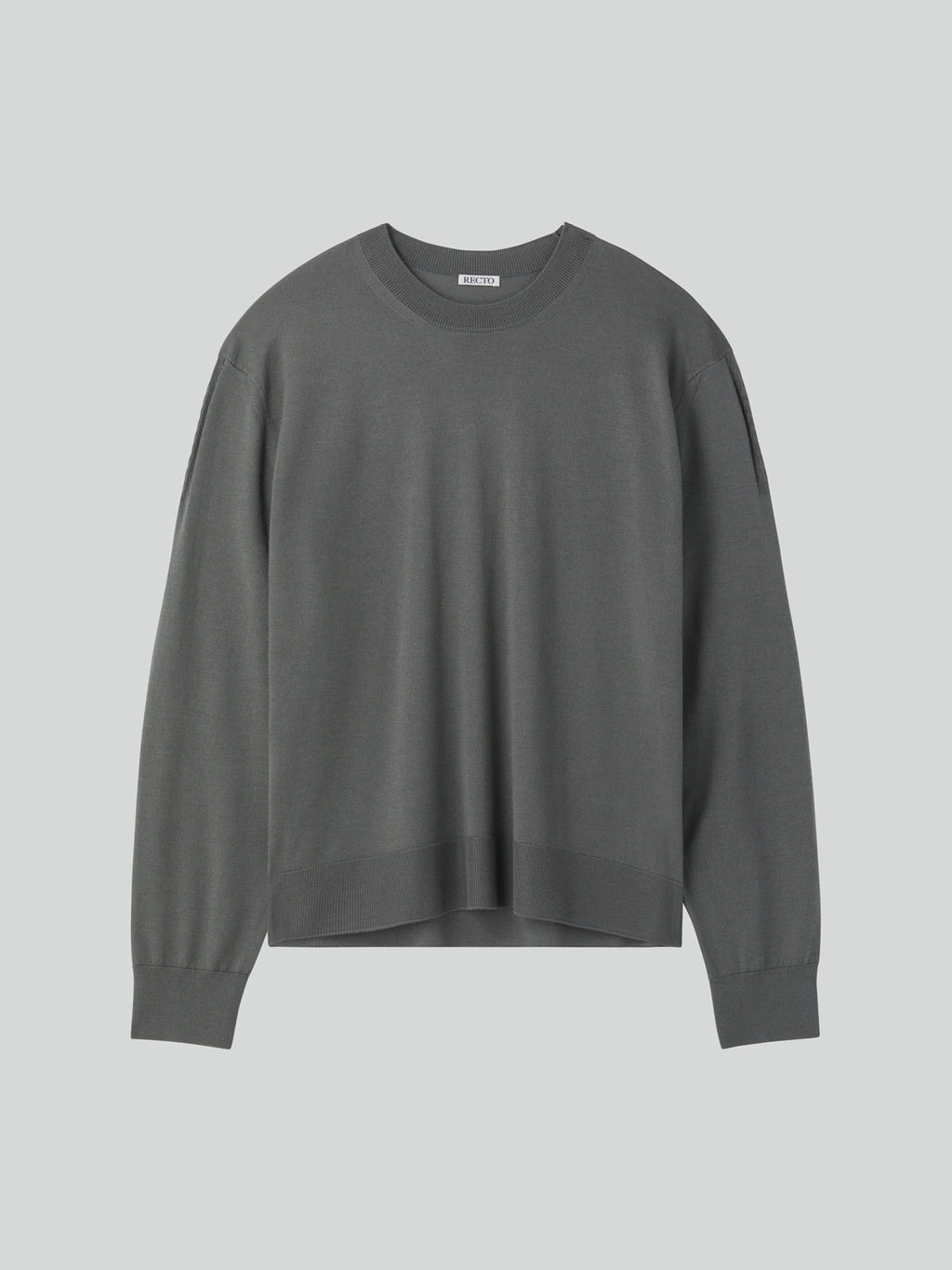 Recto - Silk-Cashmere Knit Top (Midnight Grey) product image 4 | TRAB K-Fashion Australia