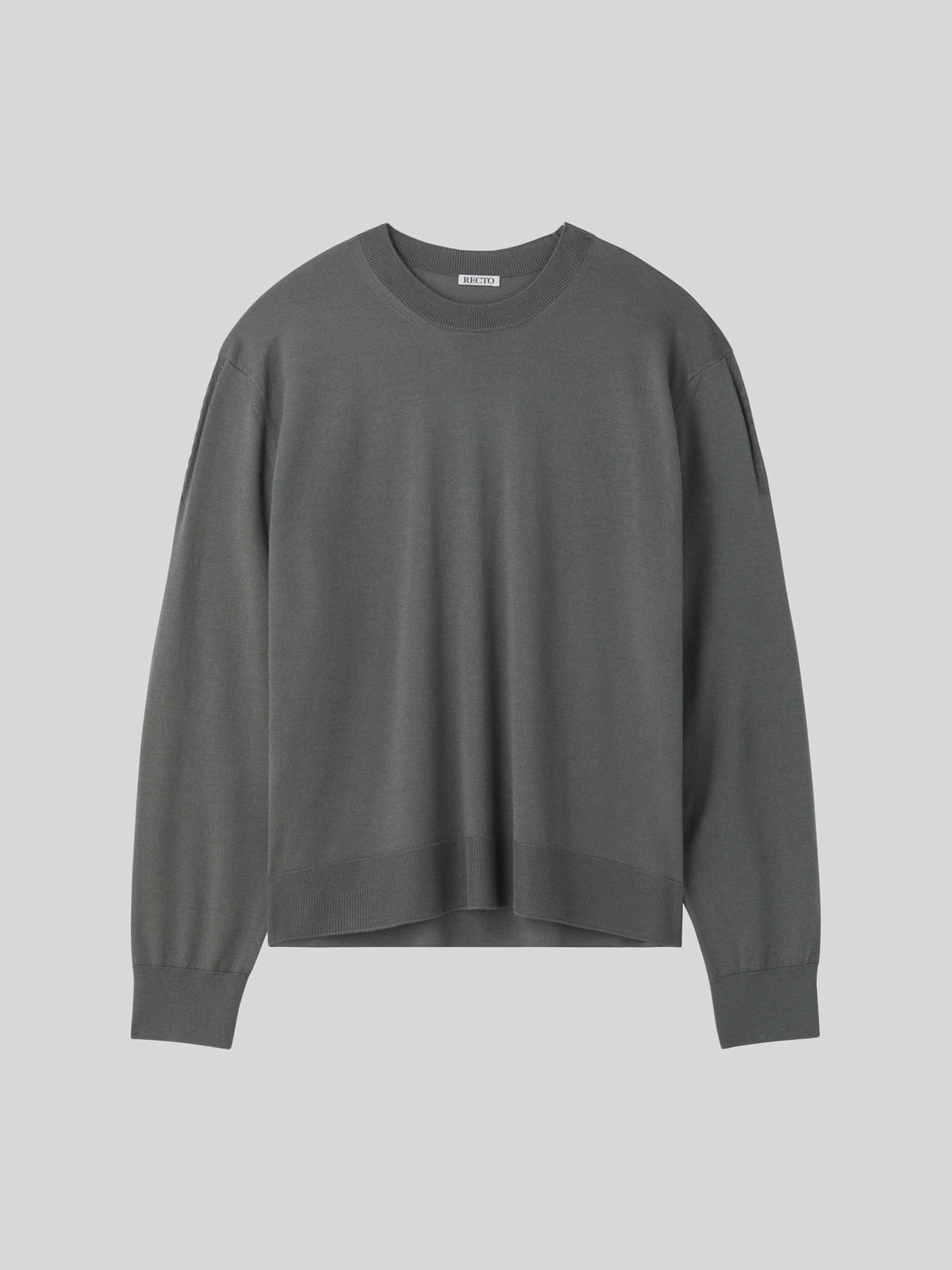 Recto - Silk-Cashmere Knit Top (Midnight Grey) product image 4 | TRAB K-Fashion Australia