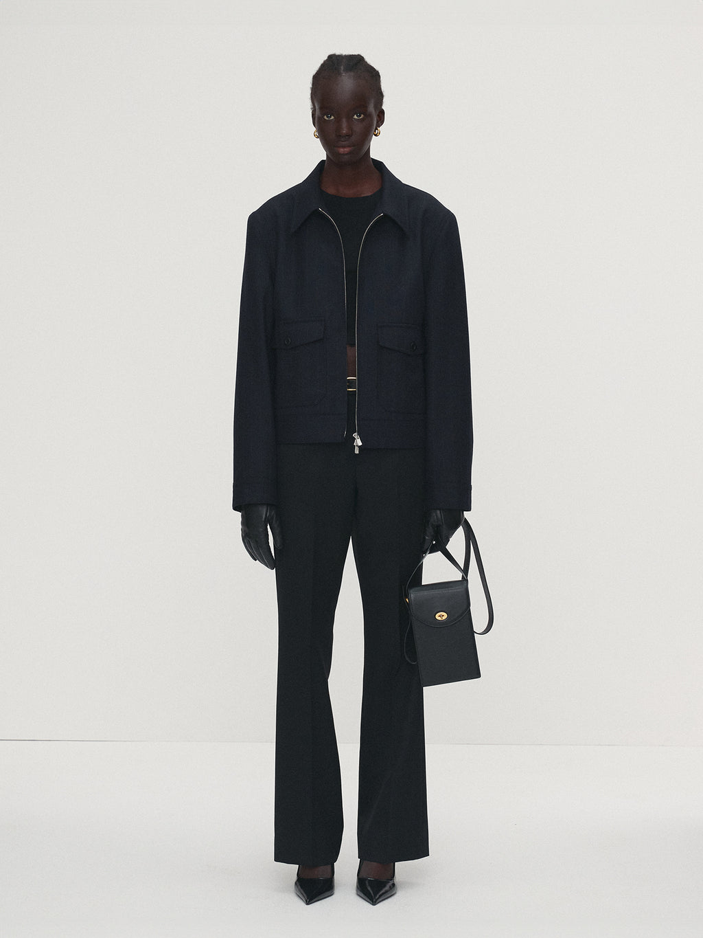 Tonywack - Virgin Wool Military Blouson Jacket (Navy Stripe) product image 3 | TRAB K-Fashion Australia