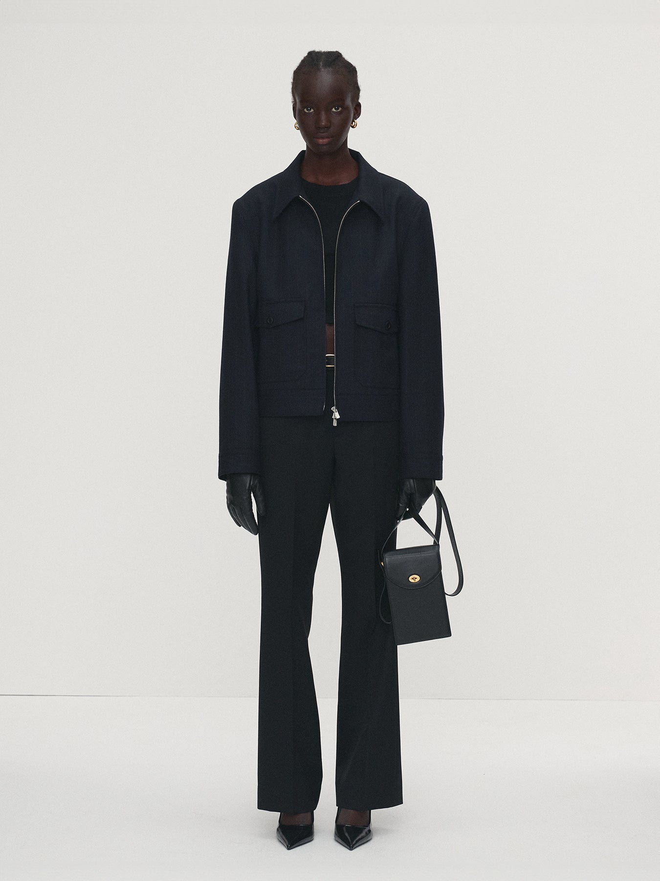 Tonywack - Virgin Wool Military Blouson Jacket (Navy Stripe) product image 3 | TRAB K-Fashion Australia