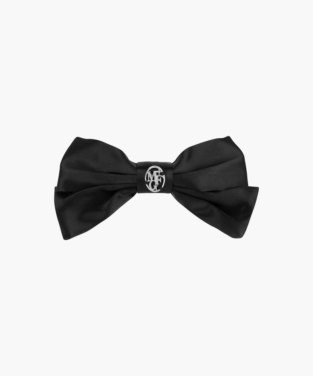 Marithe & Francois Girbaud - Circle Logo Ribbon Hair Pin (Black) product image 6 | TRAB K-Fashion Australia