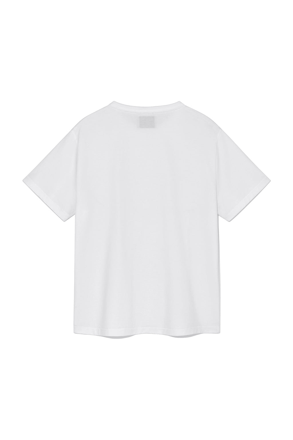 Matin Kim - Flower Applique Logo Top (White) product image 2 | TRAB K-Fashion Australia