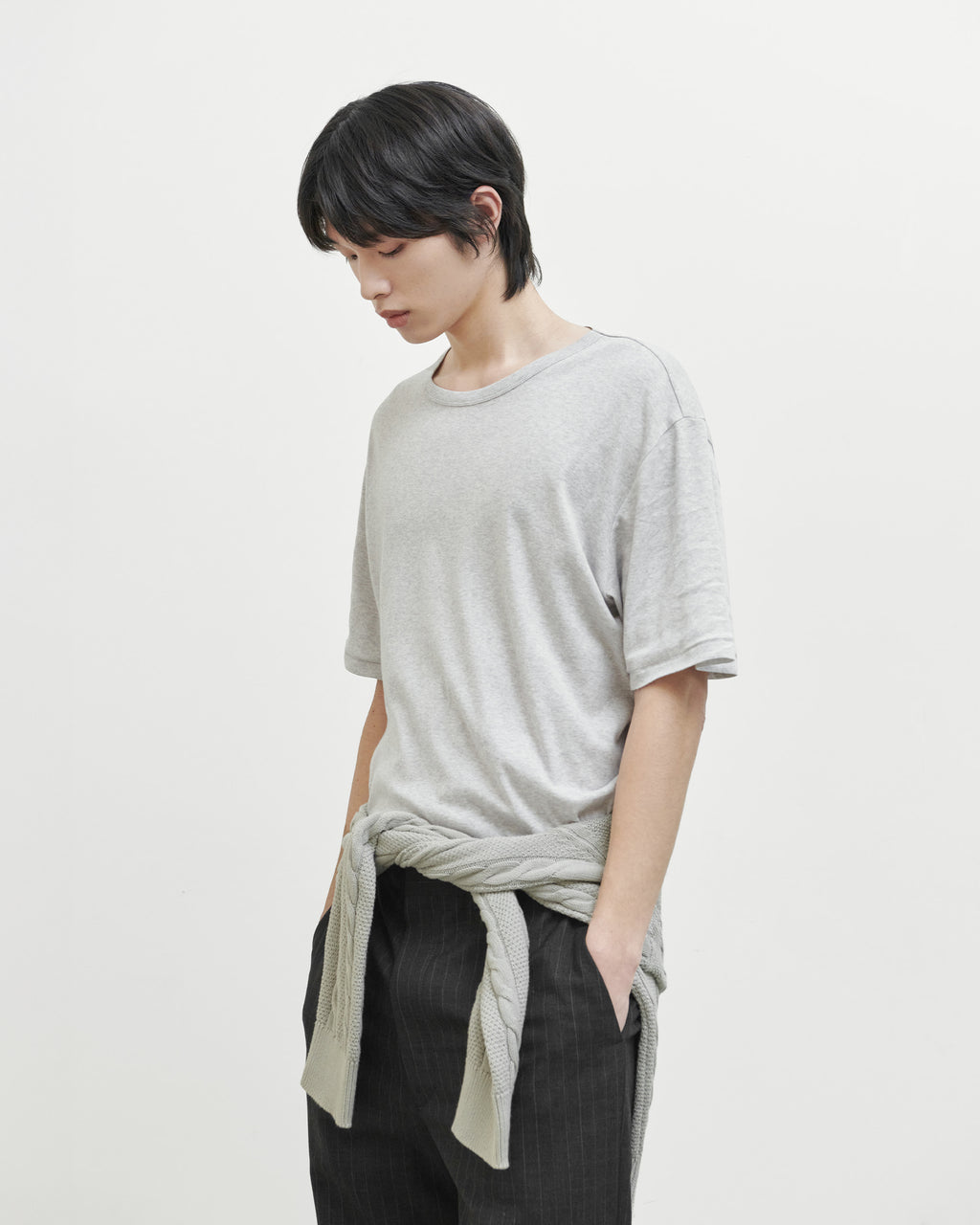 Brownyard - Cashmere Half Sleeve (Light Grey) product image 2 | TRAB K-Fashion Australia